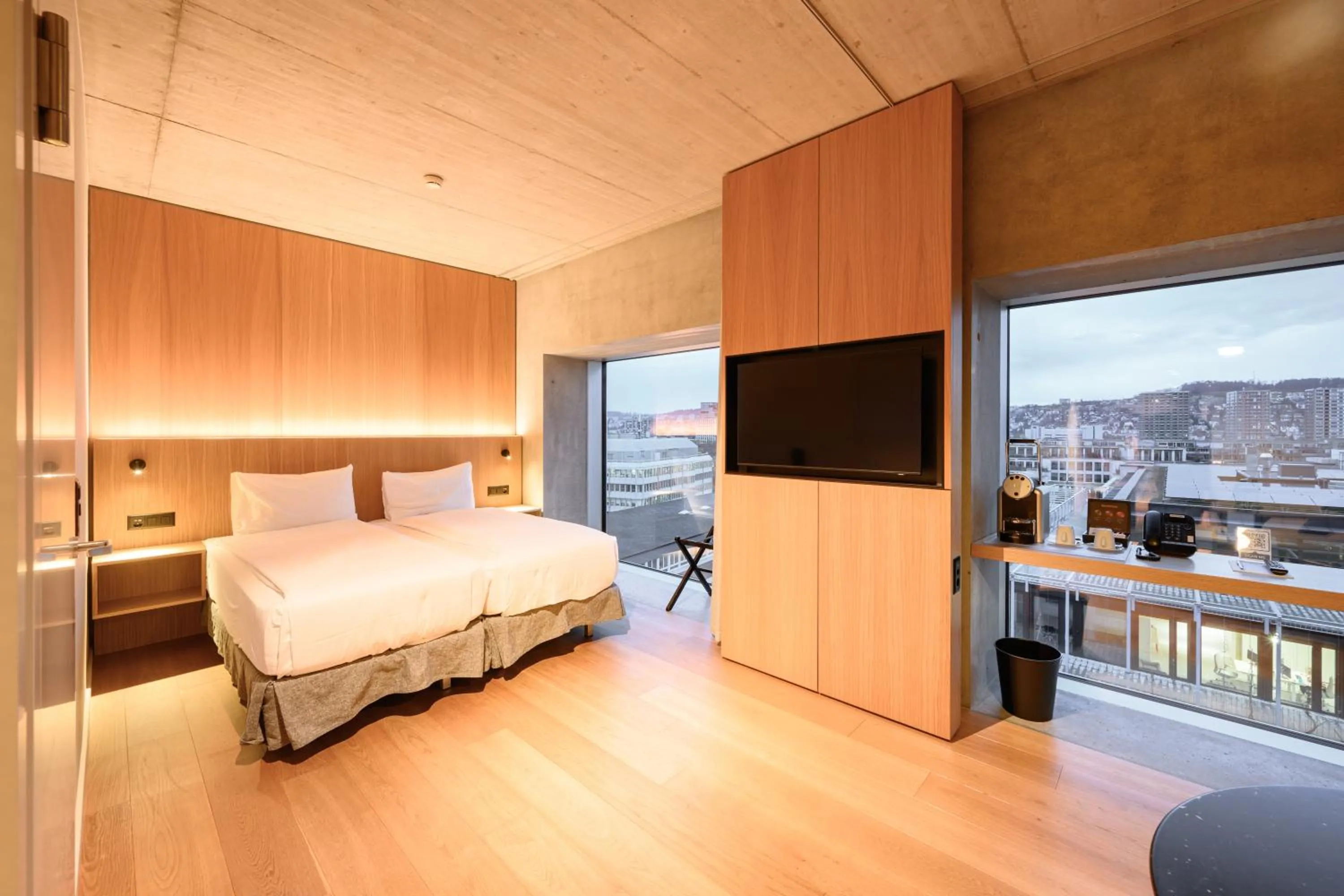 Natural landscape, Bed in Placid Hotel Design & Lifestyle Zurich