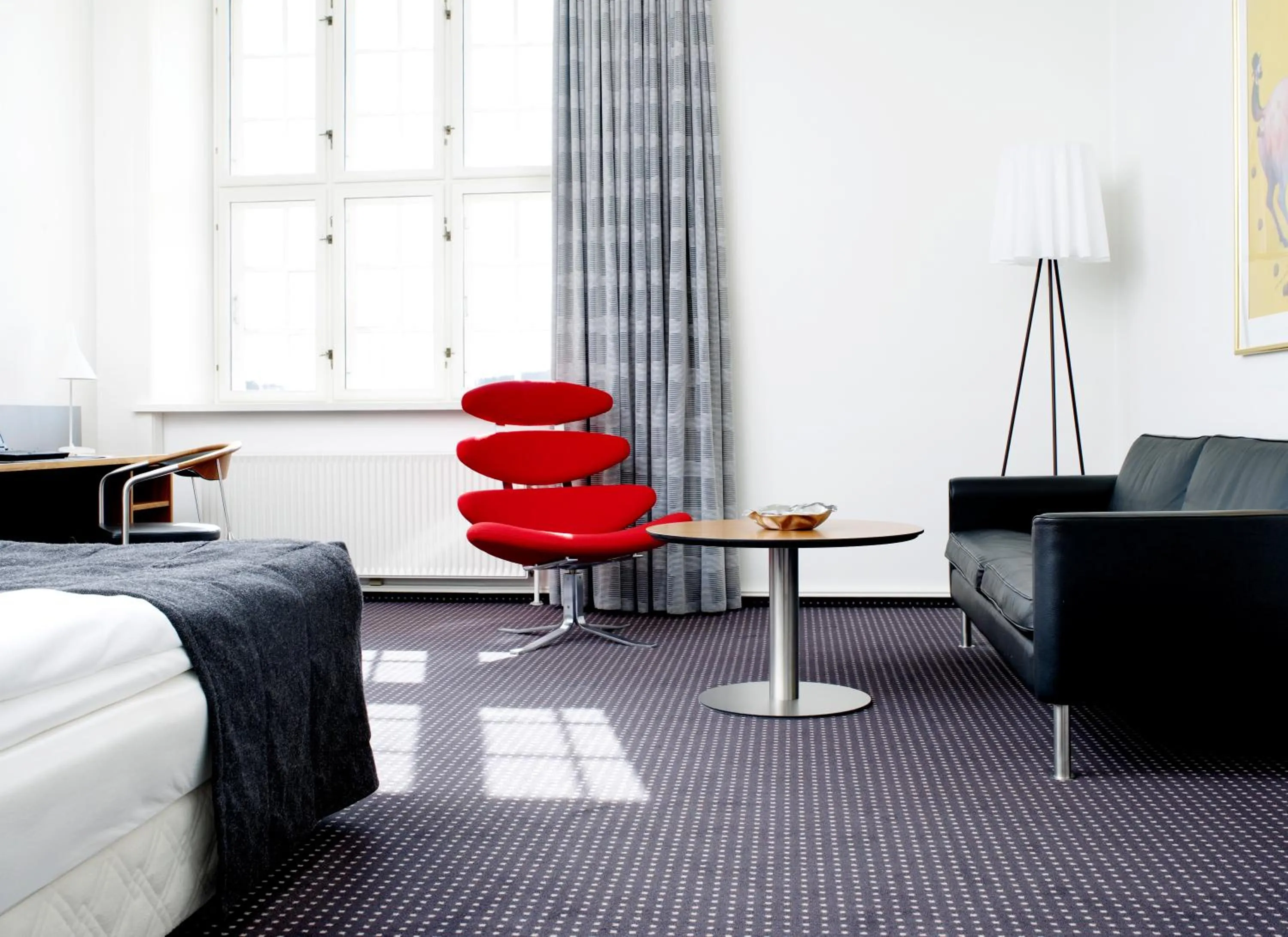 Bed in Hotel Koldingfjord