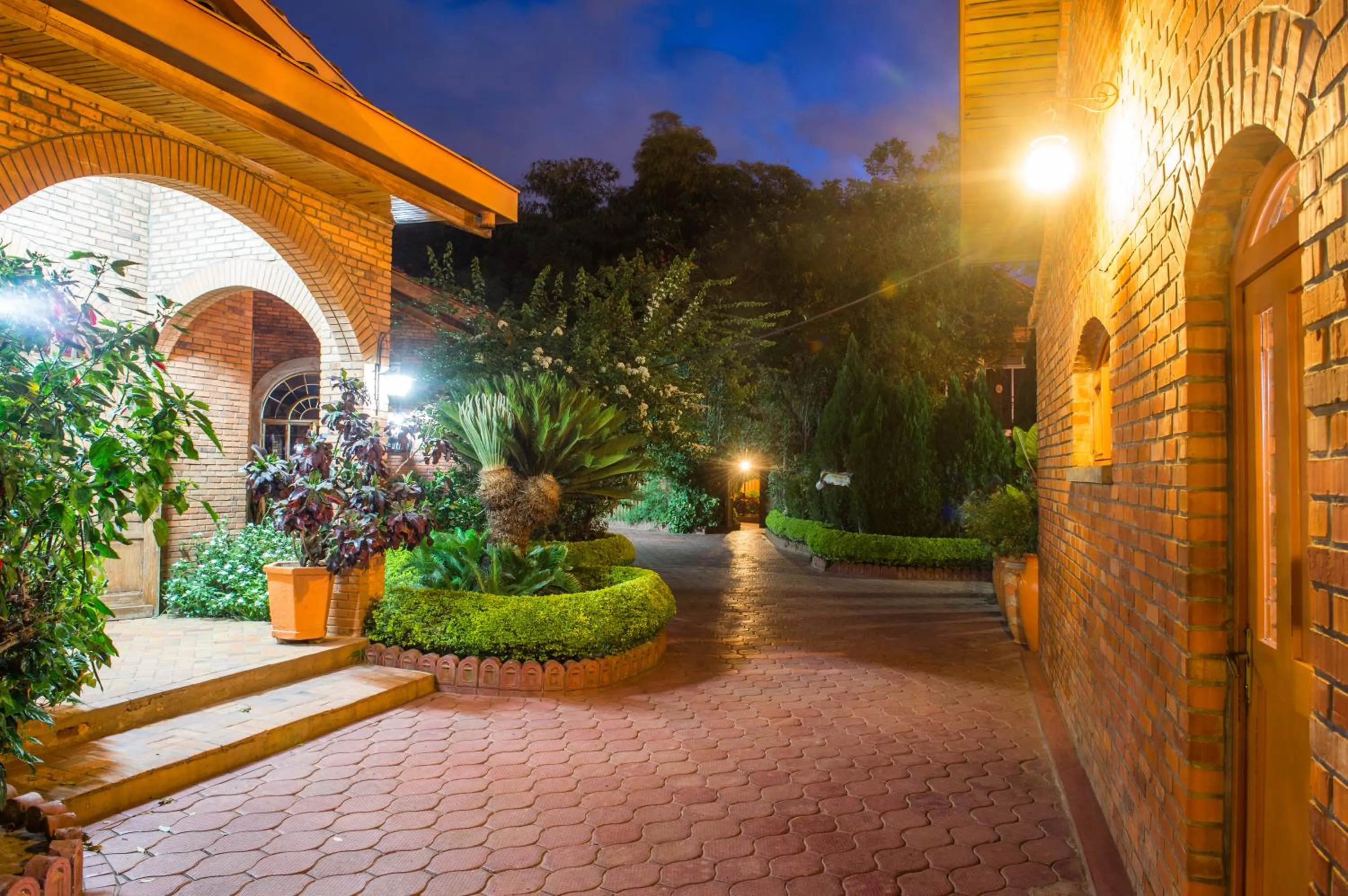 Property building in Hotel Chez Lando