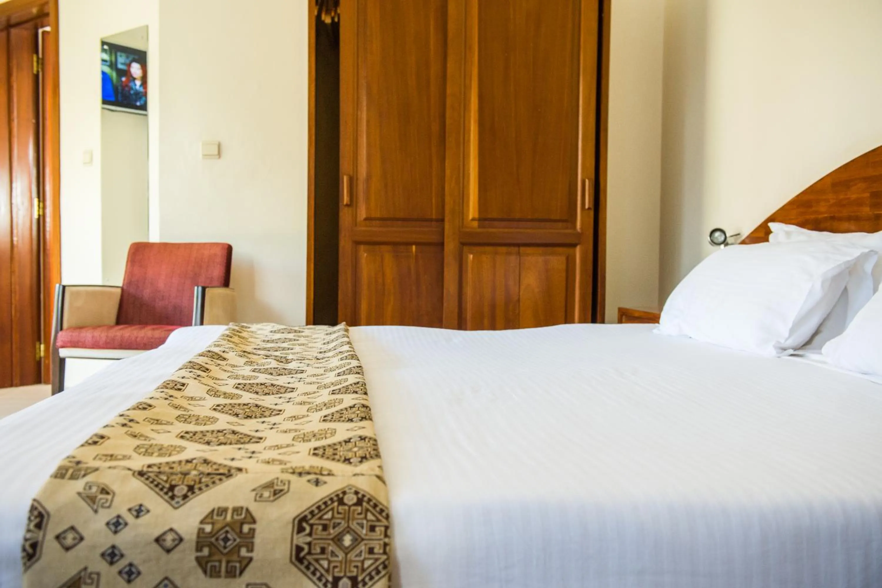 Bed in Hotel Chez Lando