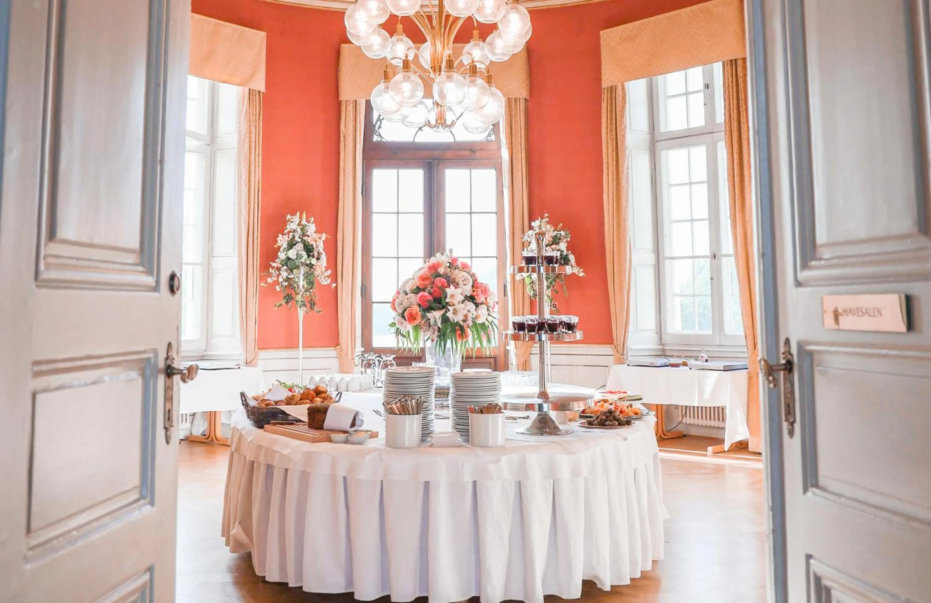 Buffet breakfast in Bernstorff Castle Hotel