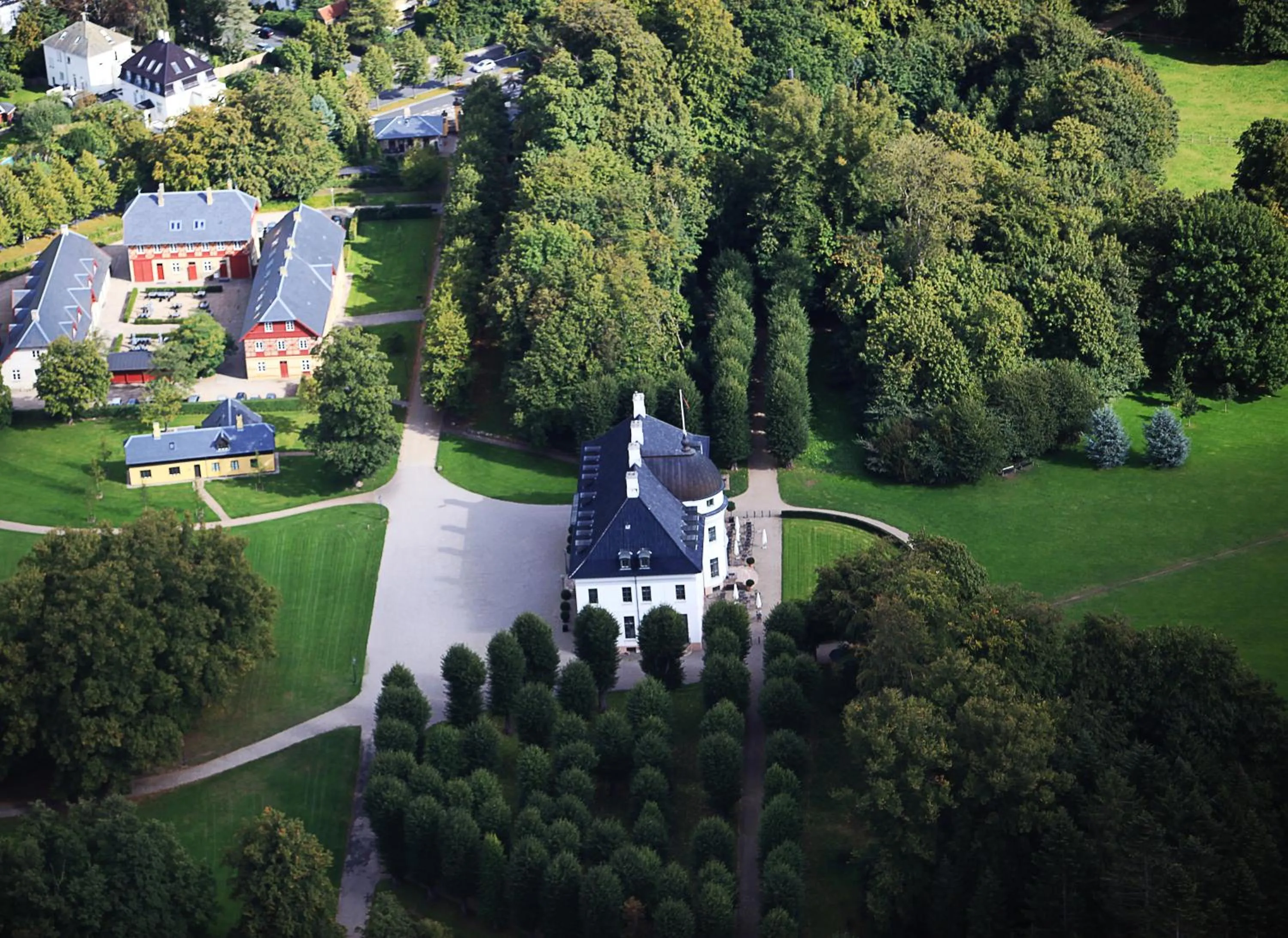Bird's eye view in Bernstorff Castle Hotel