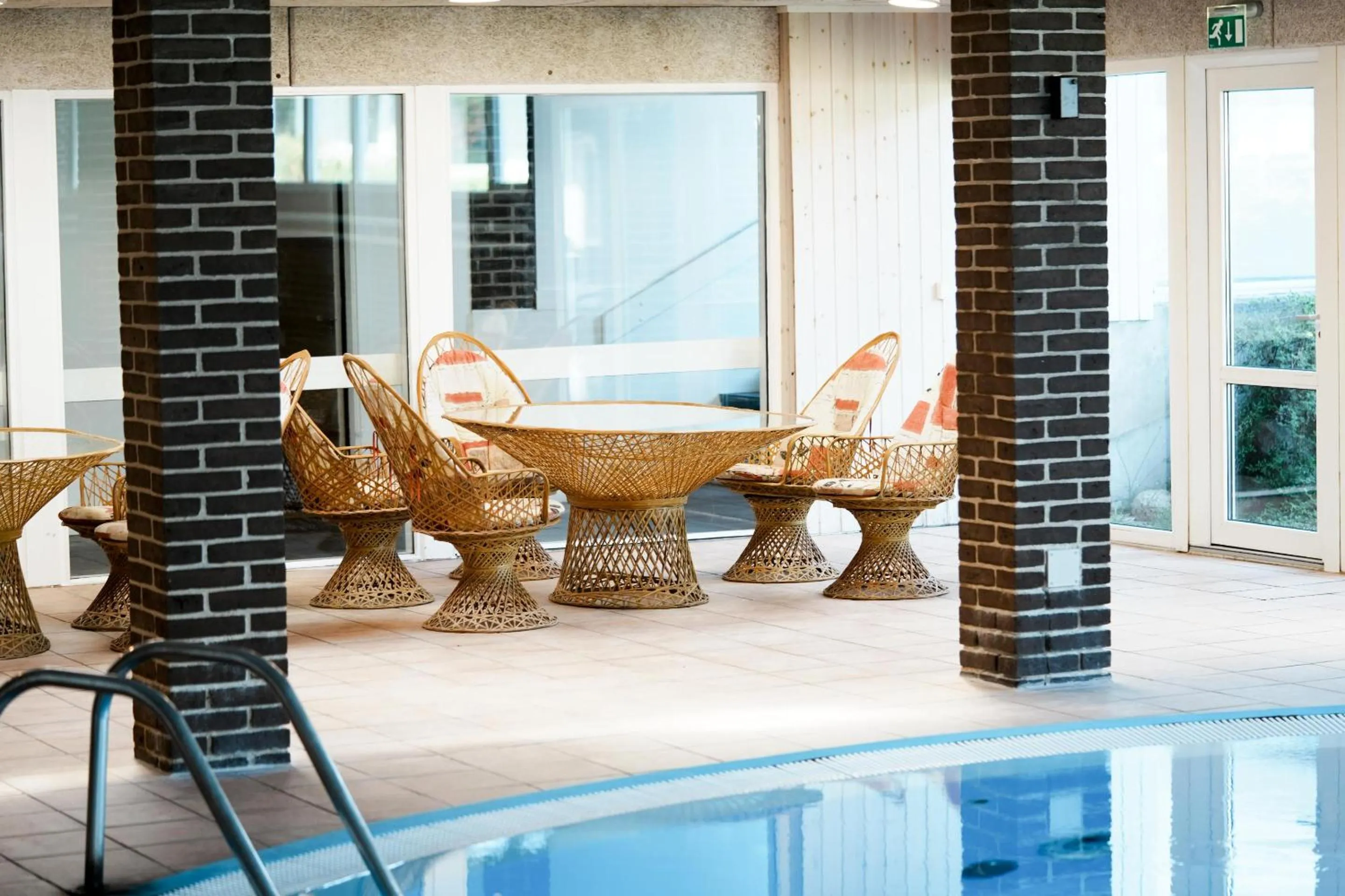 Pool view in Hotel Pejsegaarden