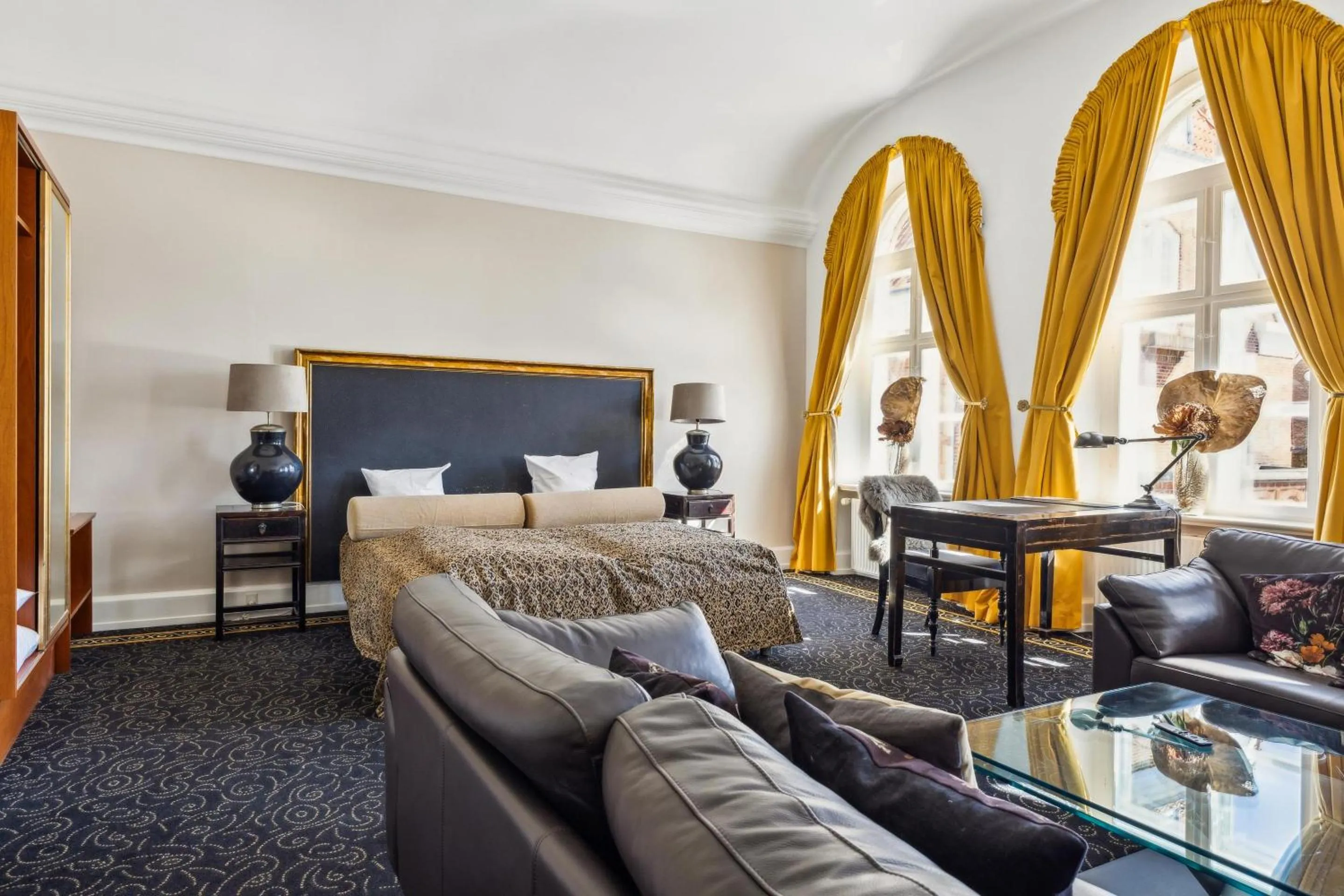 Bed in Hotel Ringkøbing