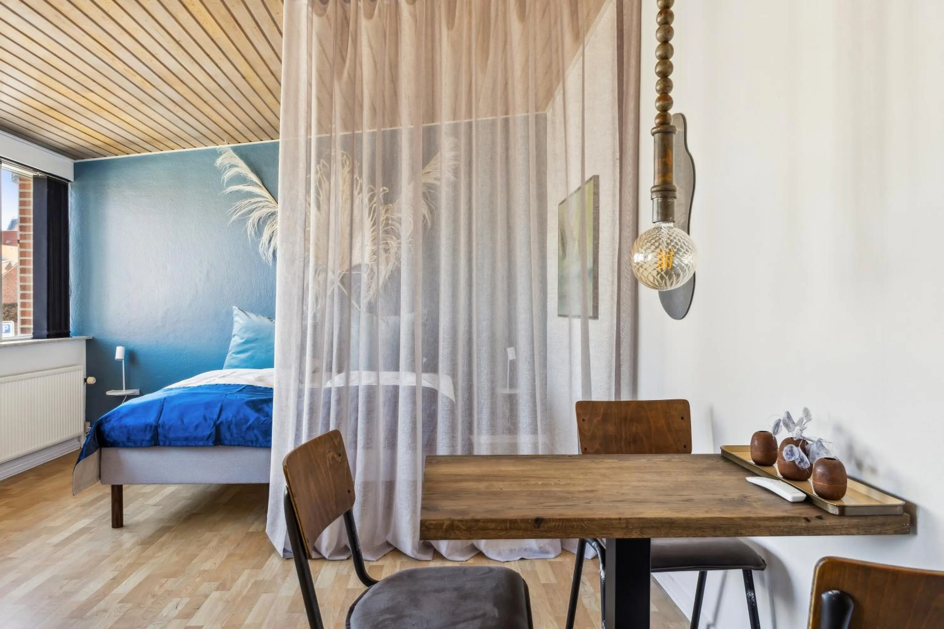 Bed in Hotel Ringkøbing