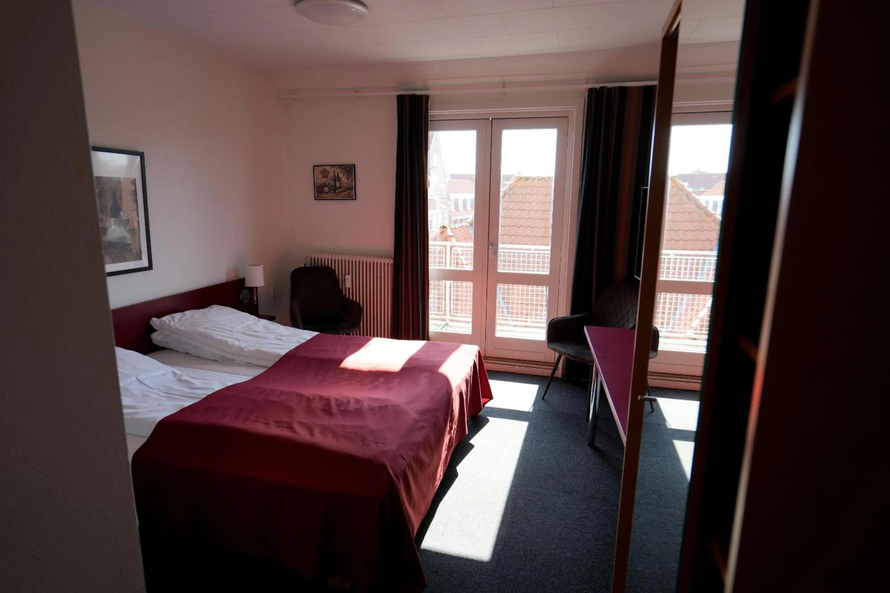 Bed in Hotel Ringkøbing