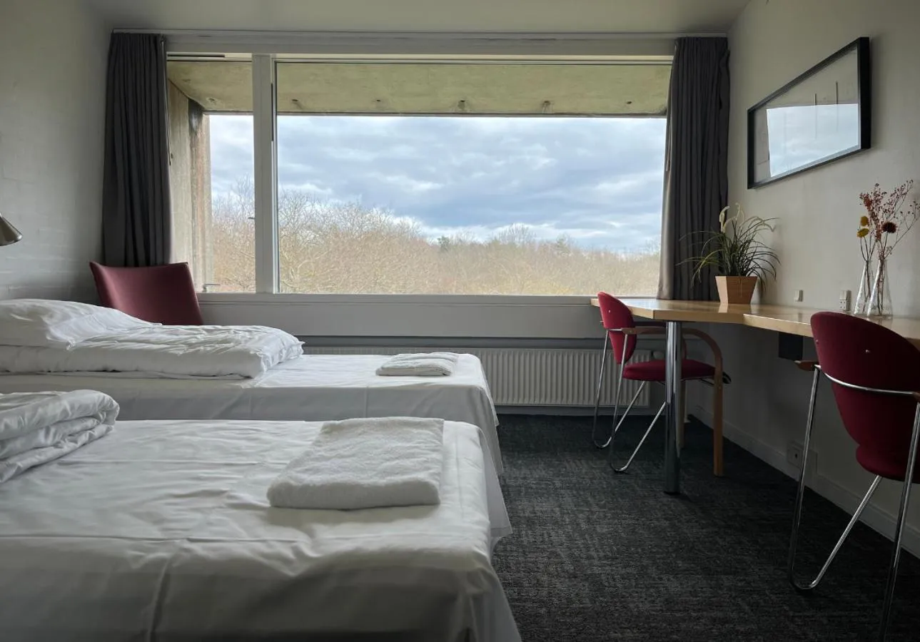 View (from property/room), Bed in Hotel Toppen af Ebeltoft