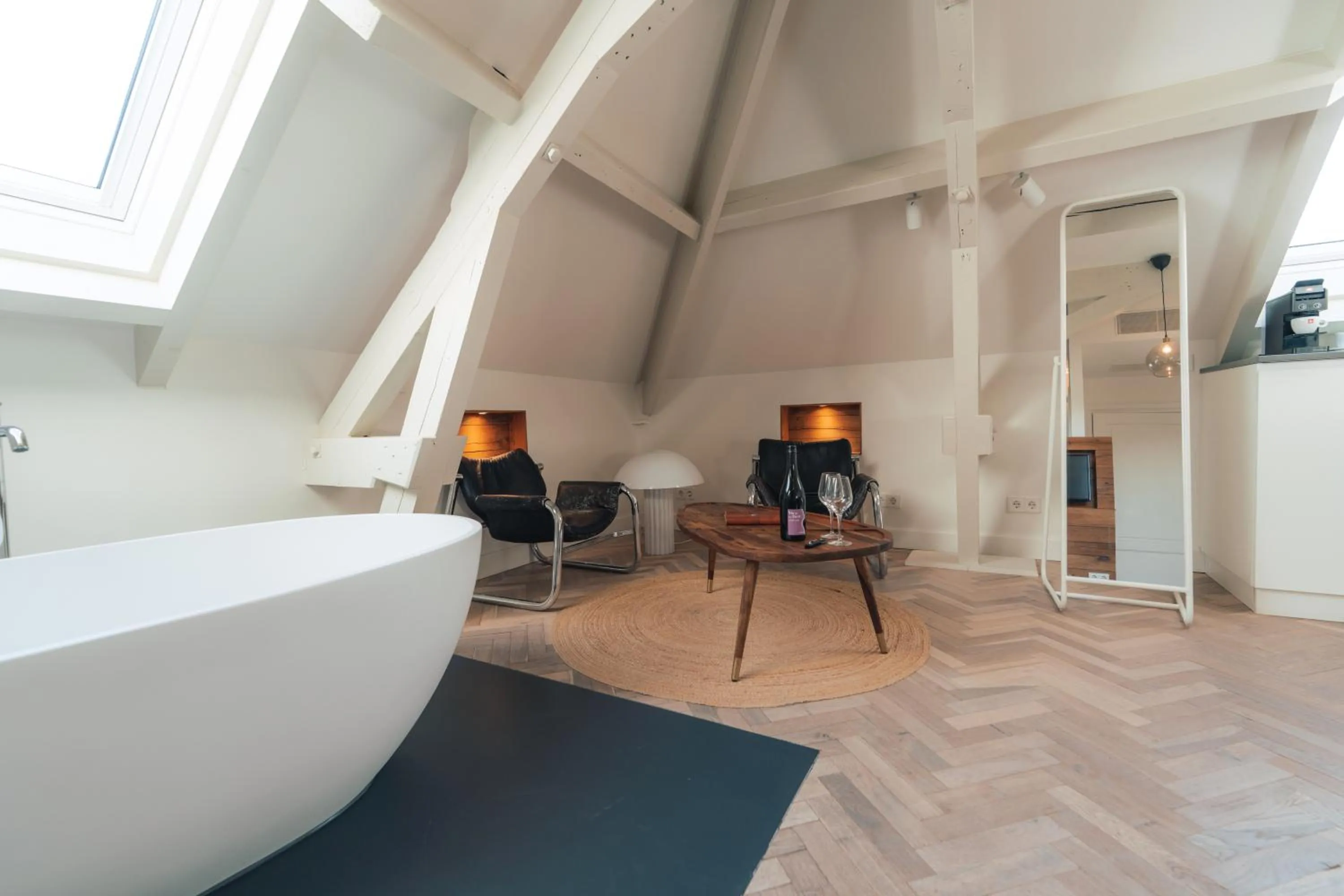 Kitchen or kitchenette in Boutique Hotel De Witte Dame