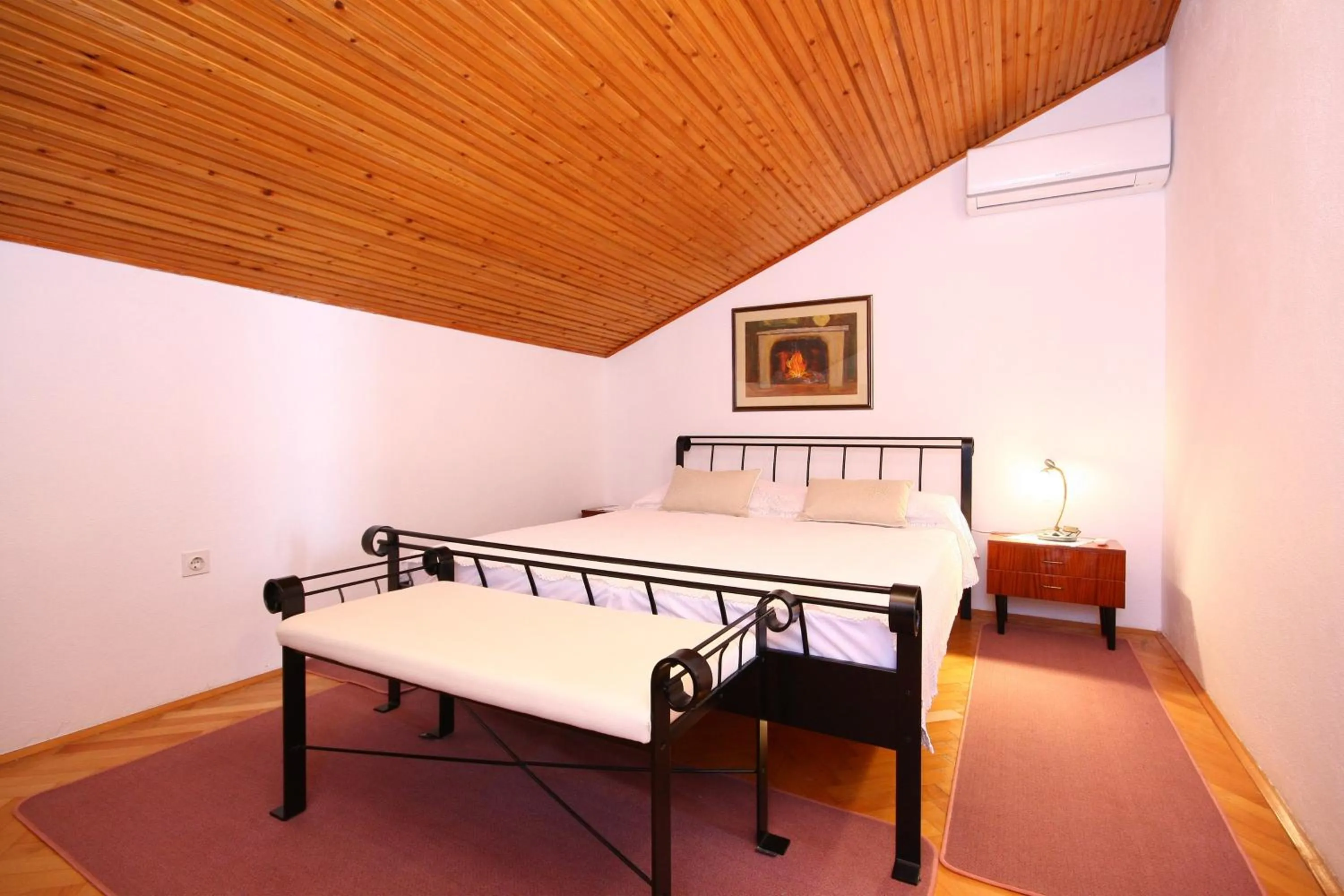 Bedroom, Bed in Villa Perla