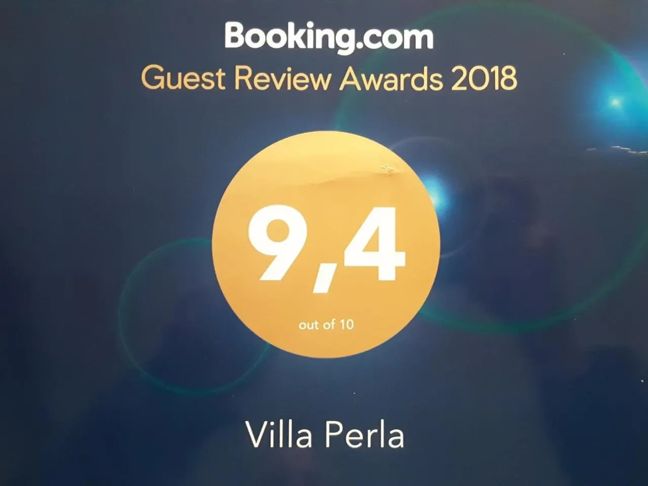 Certificate/Award in Villa Perla