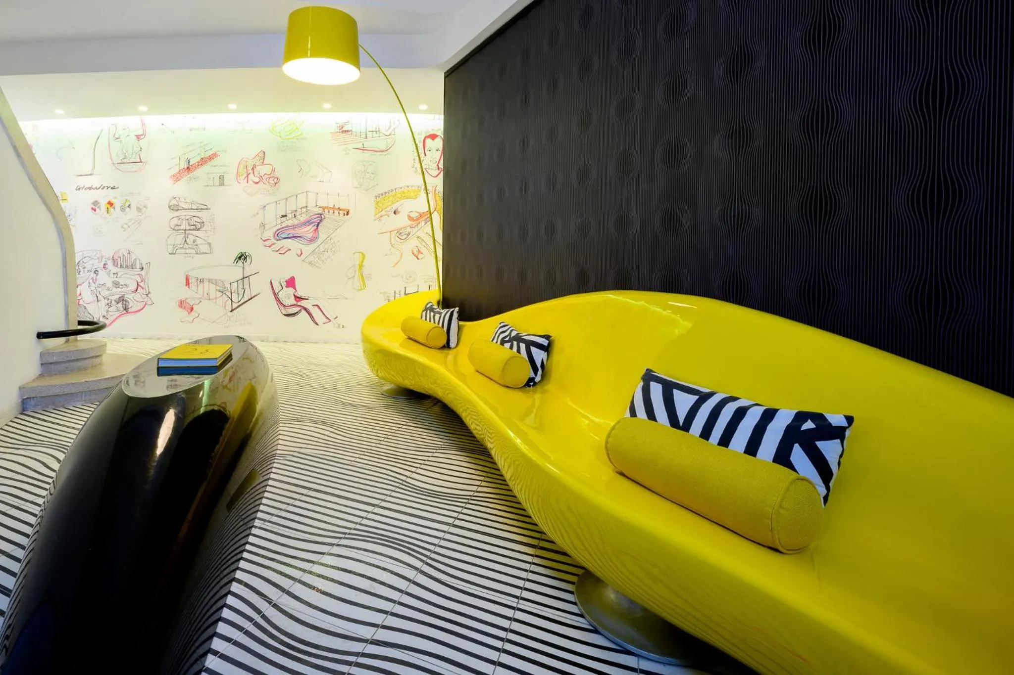 Seating area in Poli House by AFI Hotels