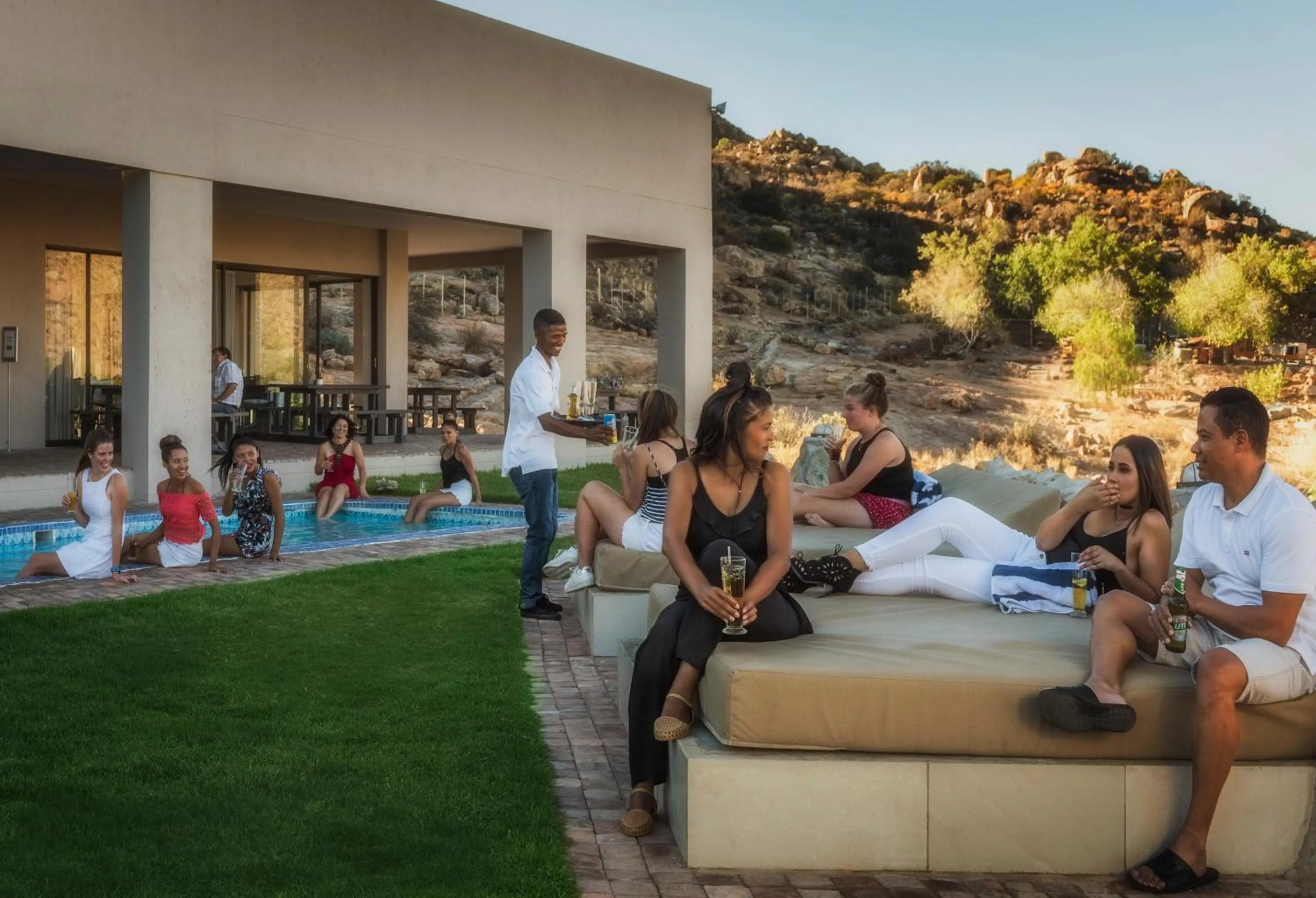 Patio in Springbok Inn