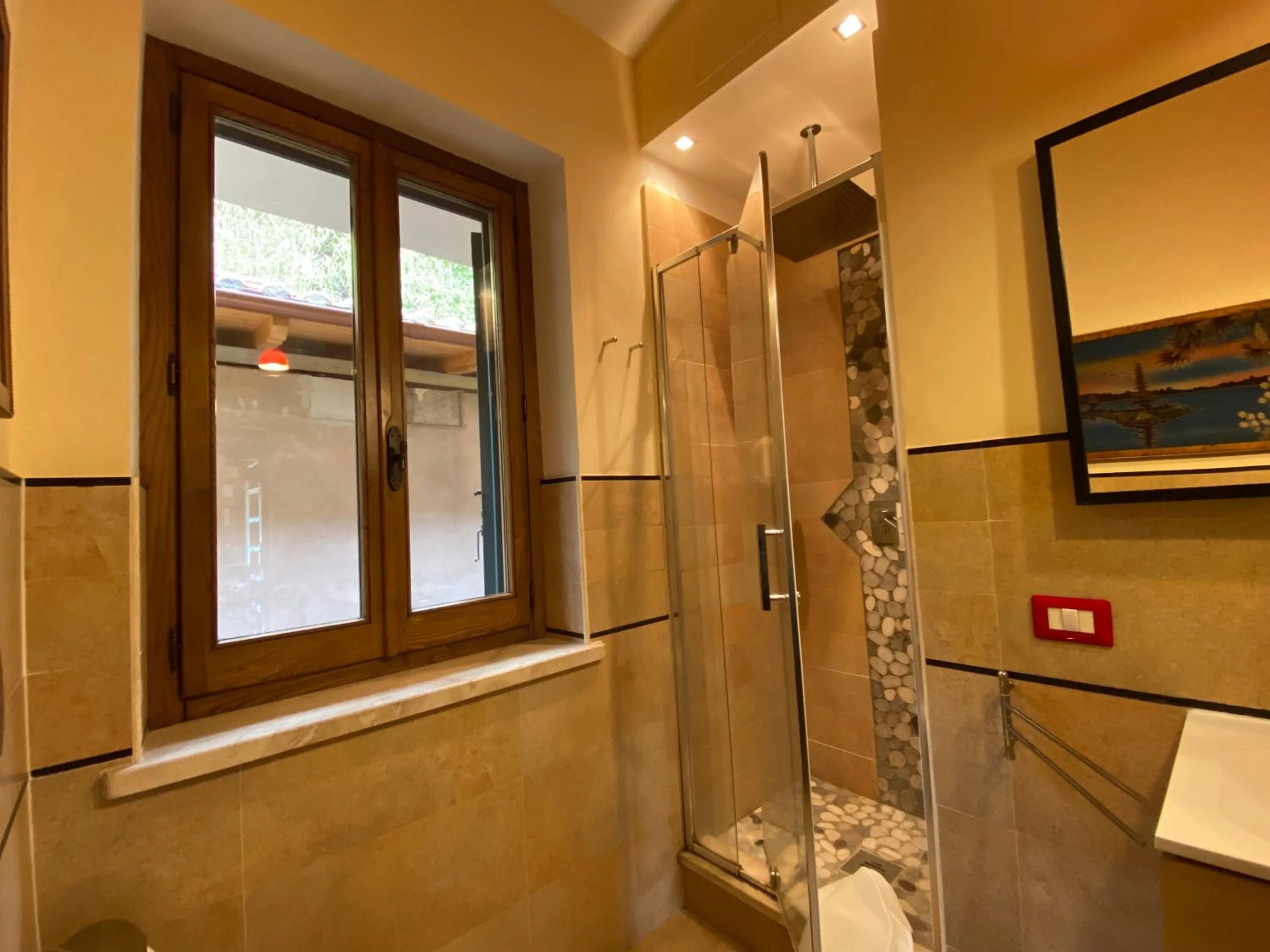 Shower in Il Nido del Falco