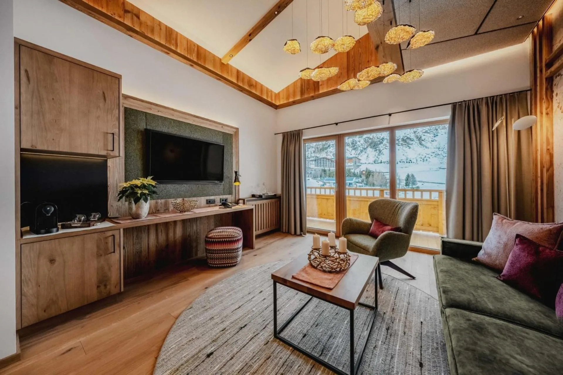 Living room in Alpenromantik-Hotel Wirlerhof