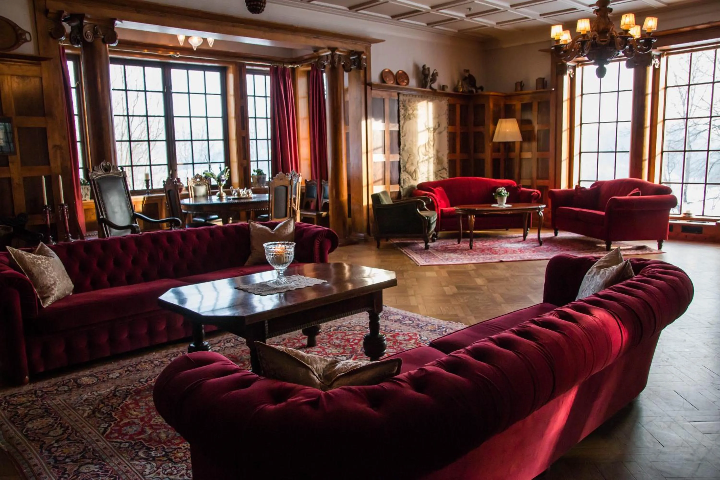 Living room in Losby Gods Manor