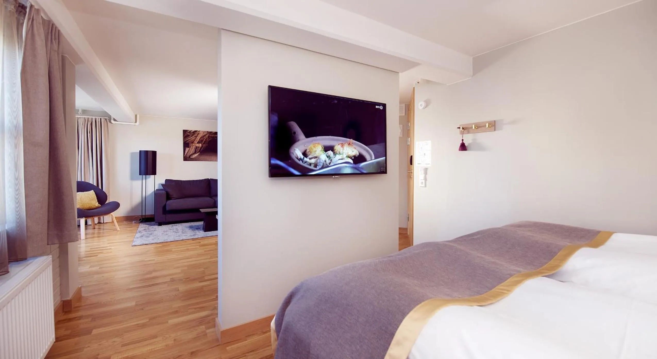 Bed in Clarion Collection Hotel Bryggeparken