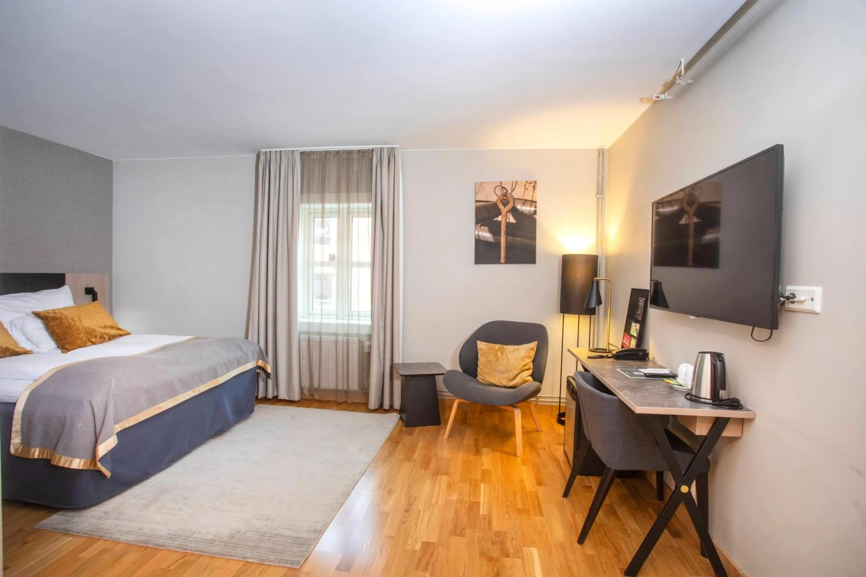 Bed in Clarion Collection Hotel Bryggeparken