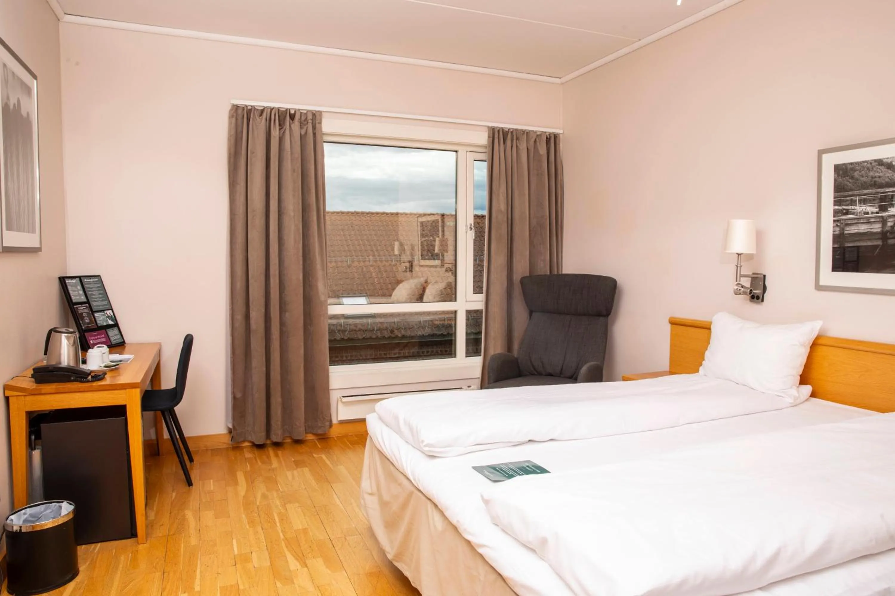 Bed in Clarion Collection Hotel Bryggeparken