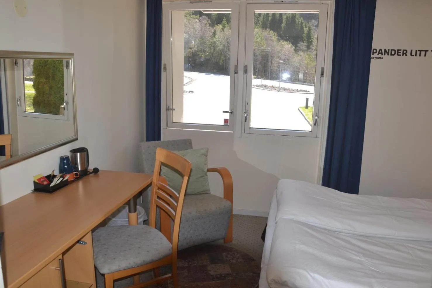 Bedroom, Bed in Utsikten Hotell Kvinesdal - Unike Hoteller