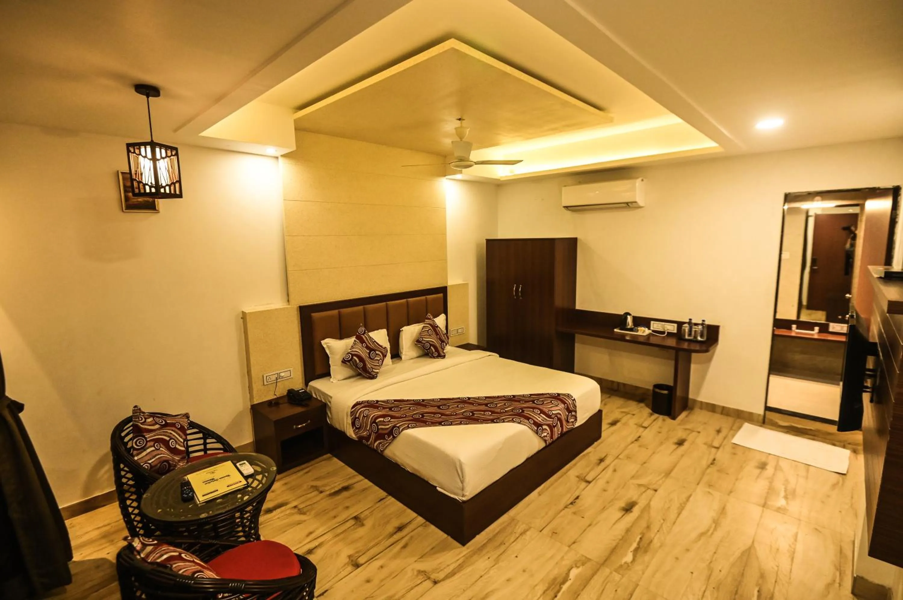 Bed in The Divine Resort Somnath