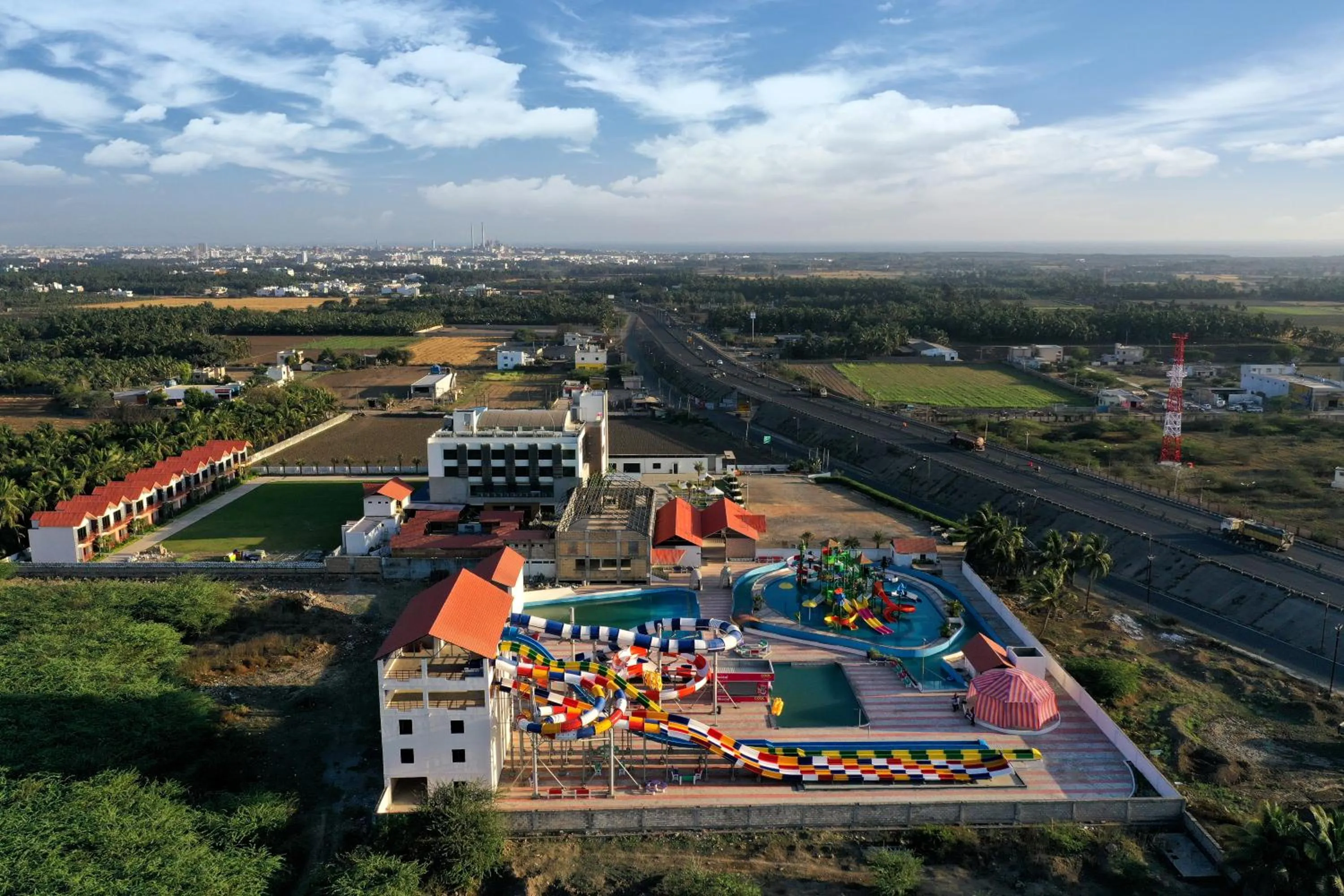 Bird's eye view in The Divine Resort Somnath