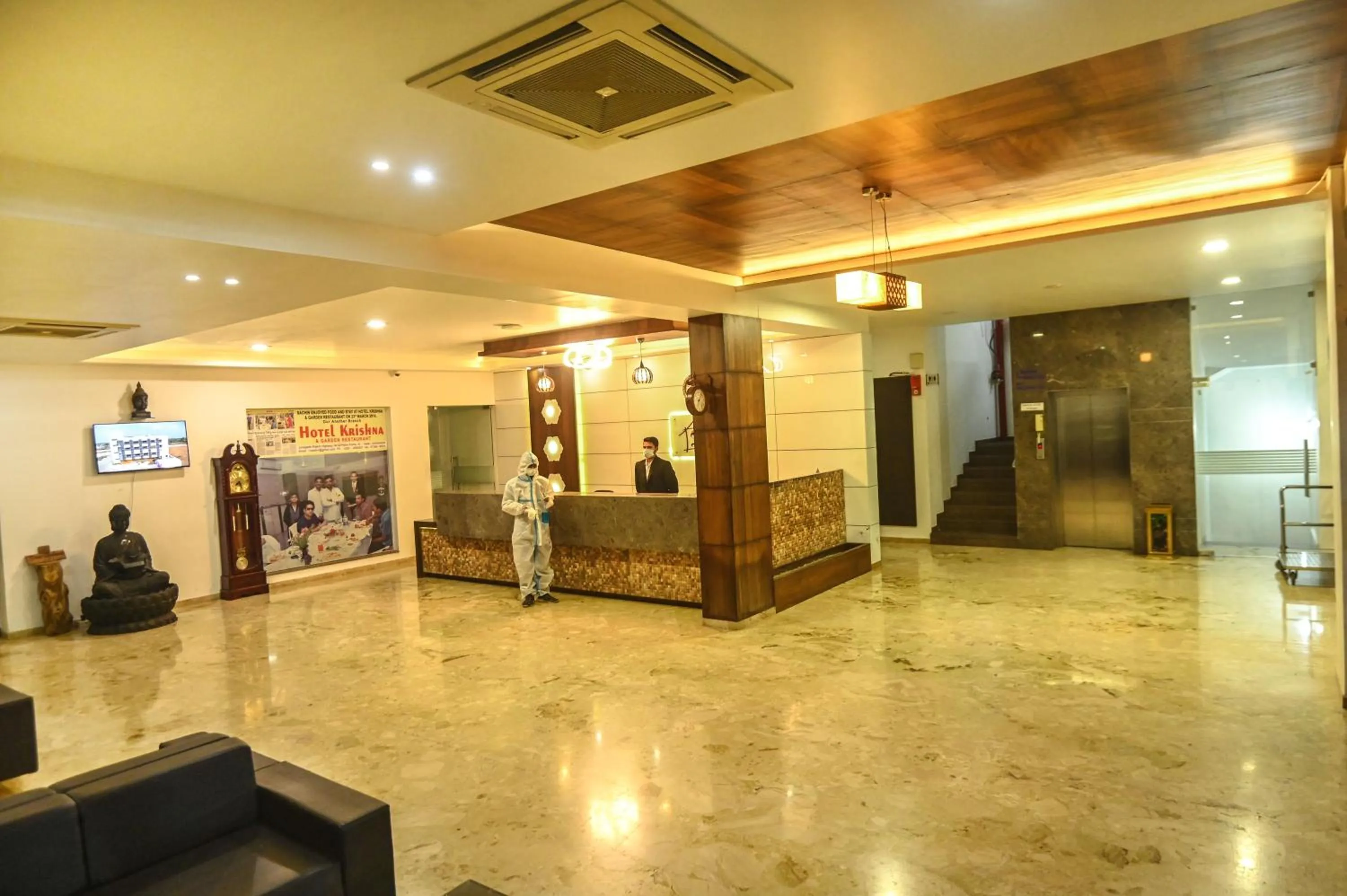 Lobby or reception in The Divine Resort Somnath