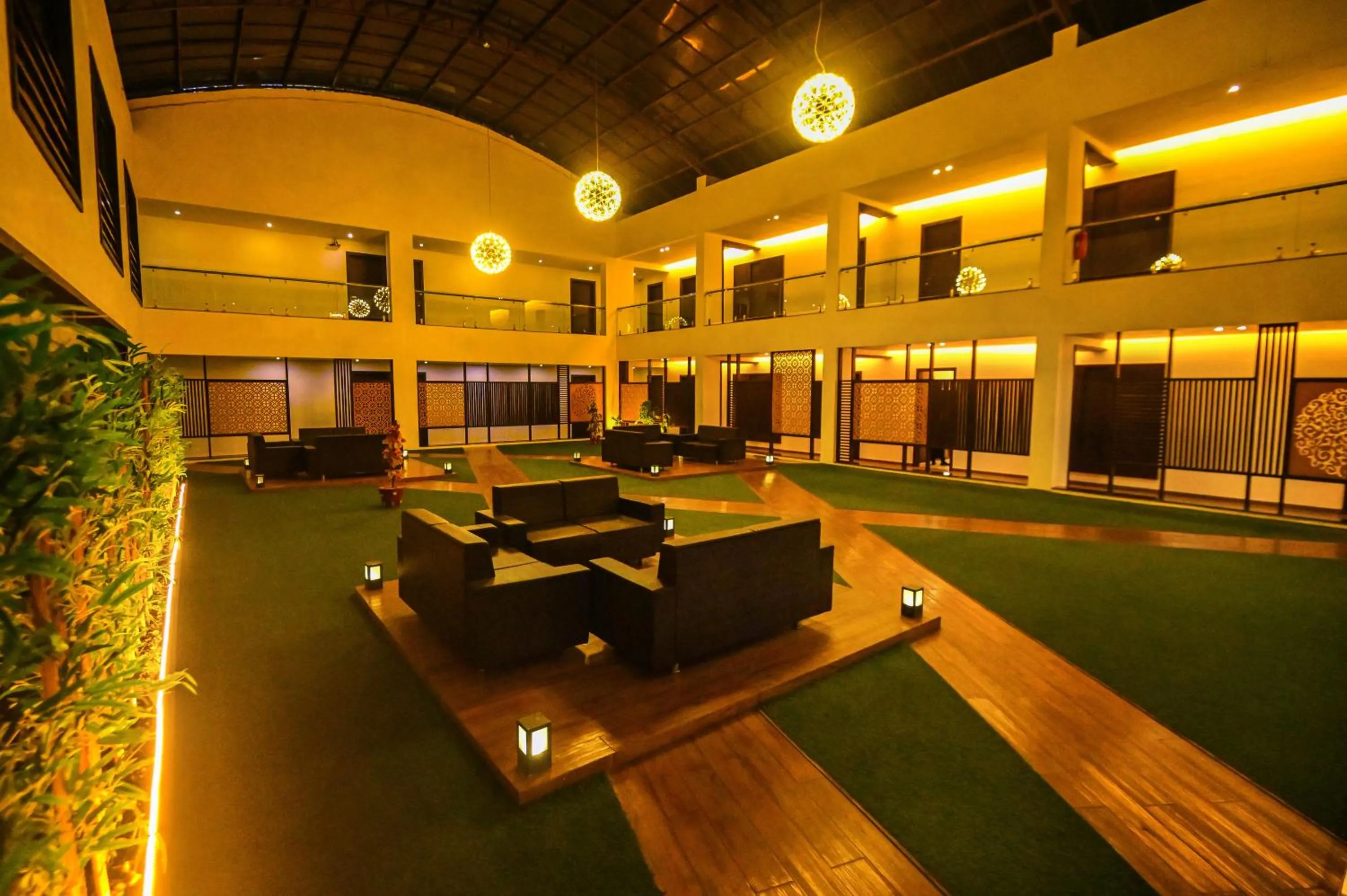 Garden view in The Divine Resort Somnath