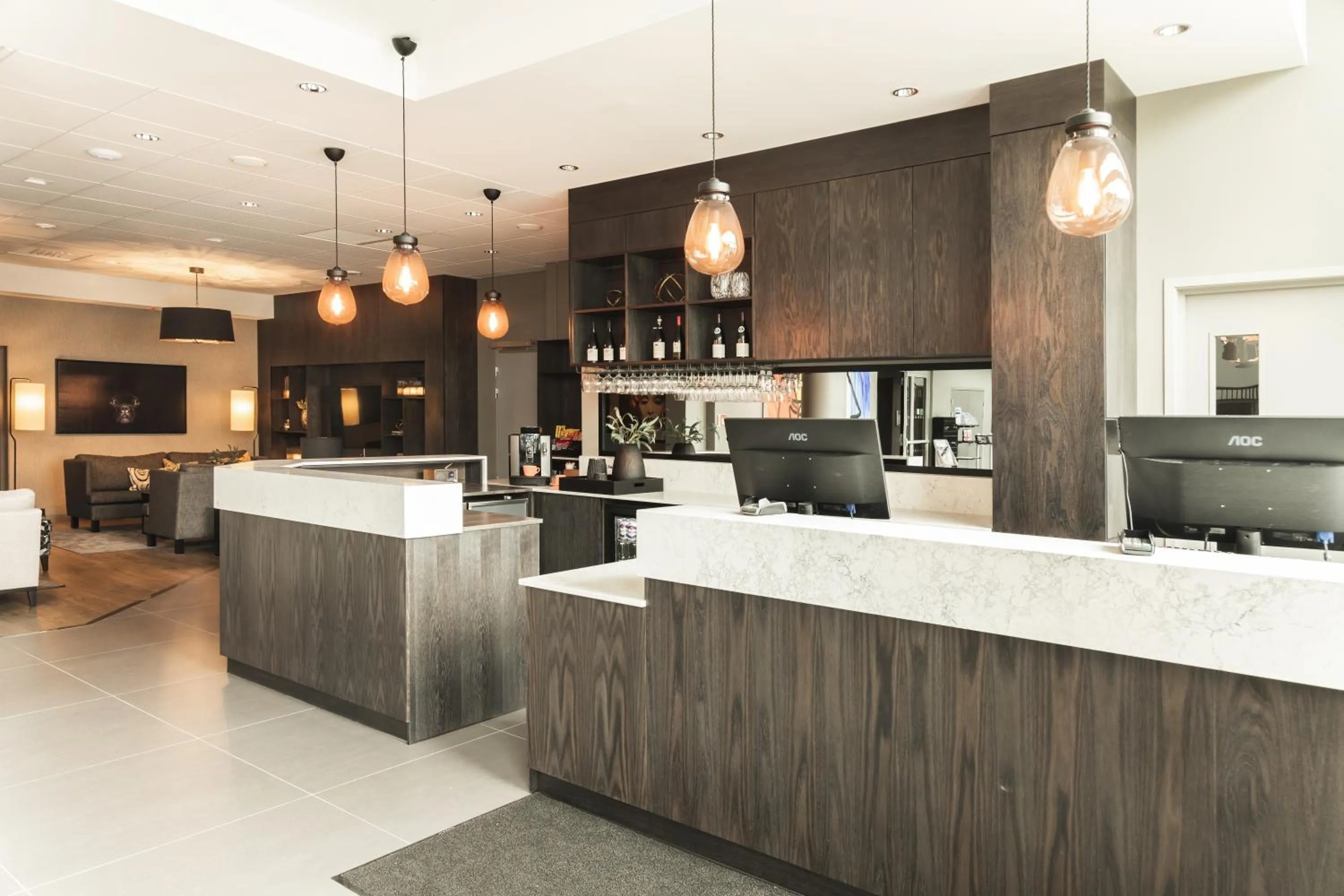 Lobby or reception in Scandic Syv Søstre