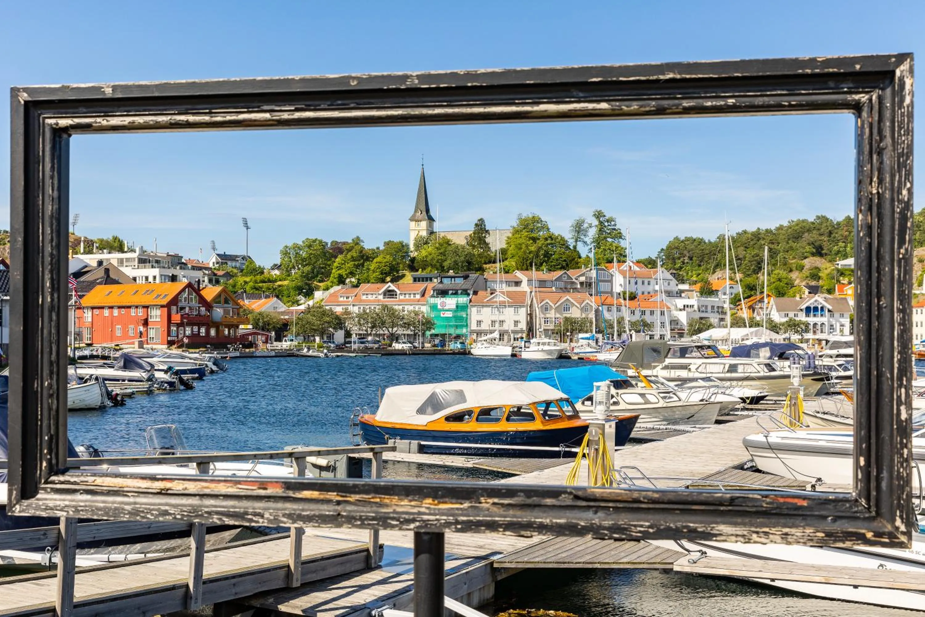 Natural landscape in Scandic Grimstad