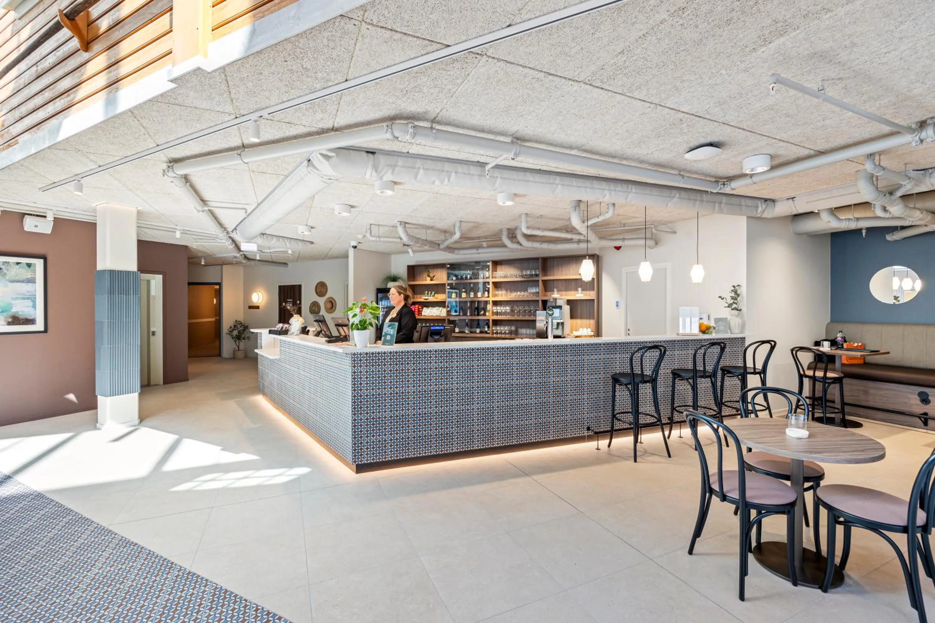 Lobby or reception in Scandic Grimstad