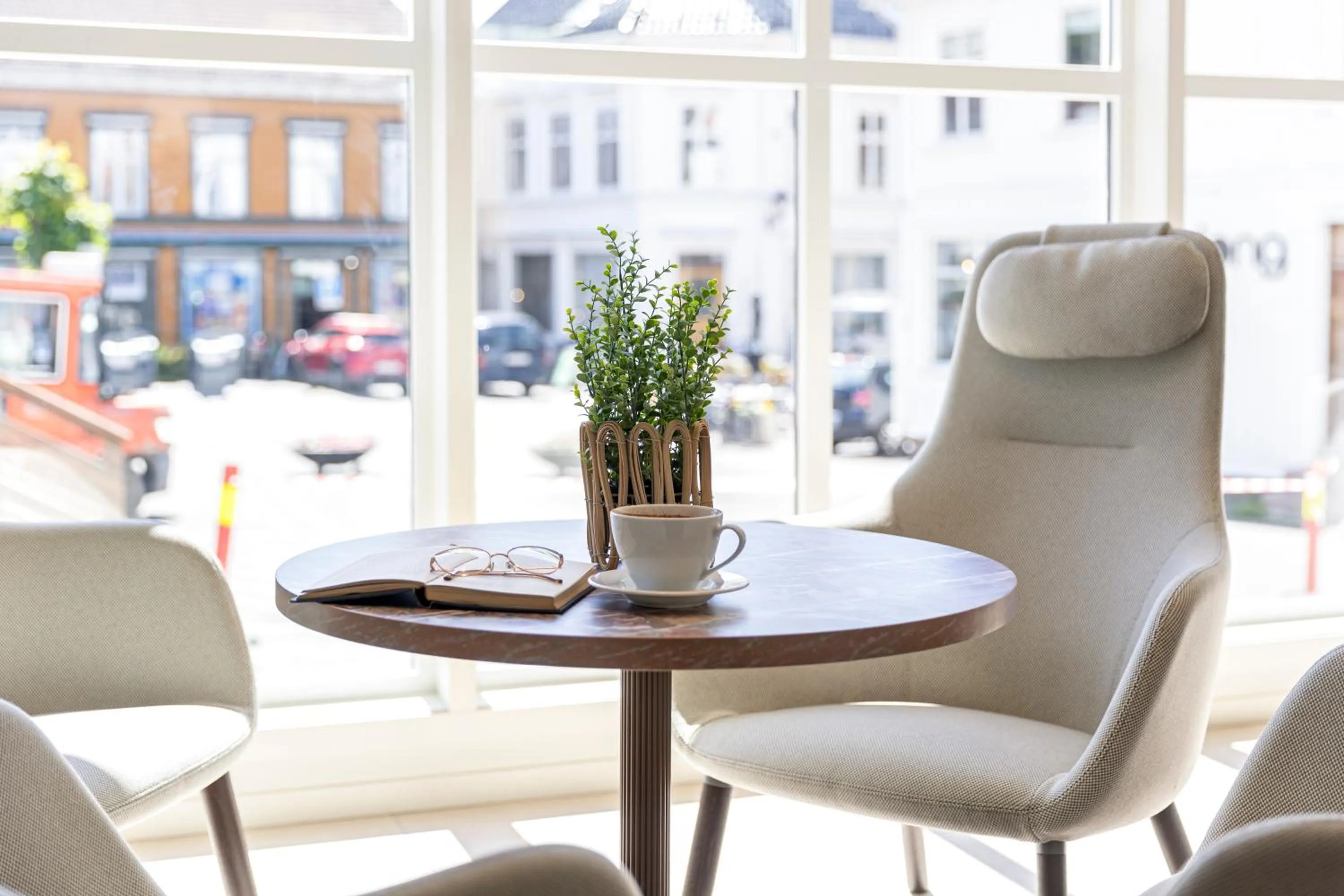 Seating area in Scandic Grimstad