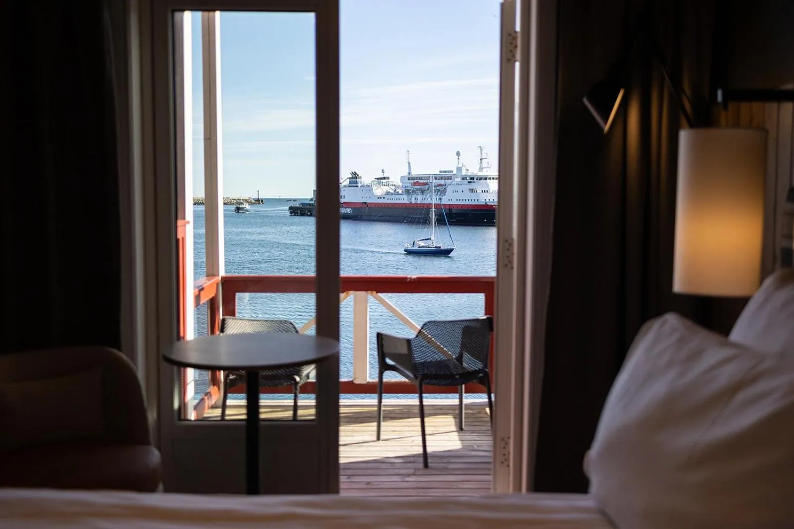 Balcony/Terrace, Bed in Scandic Svolvær