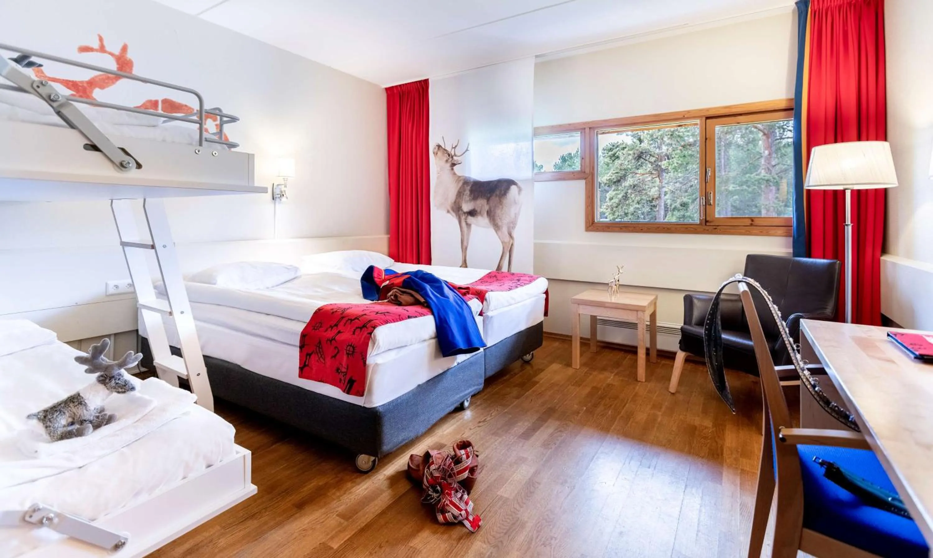 Photo of the whole room, Bed in Scandic Karasjok