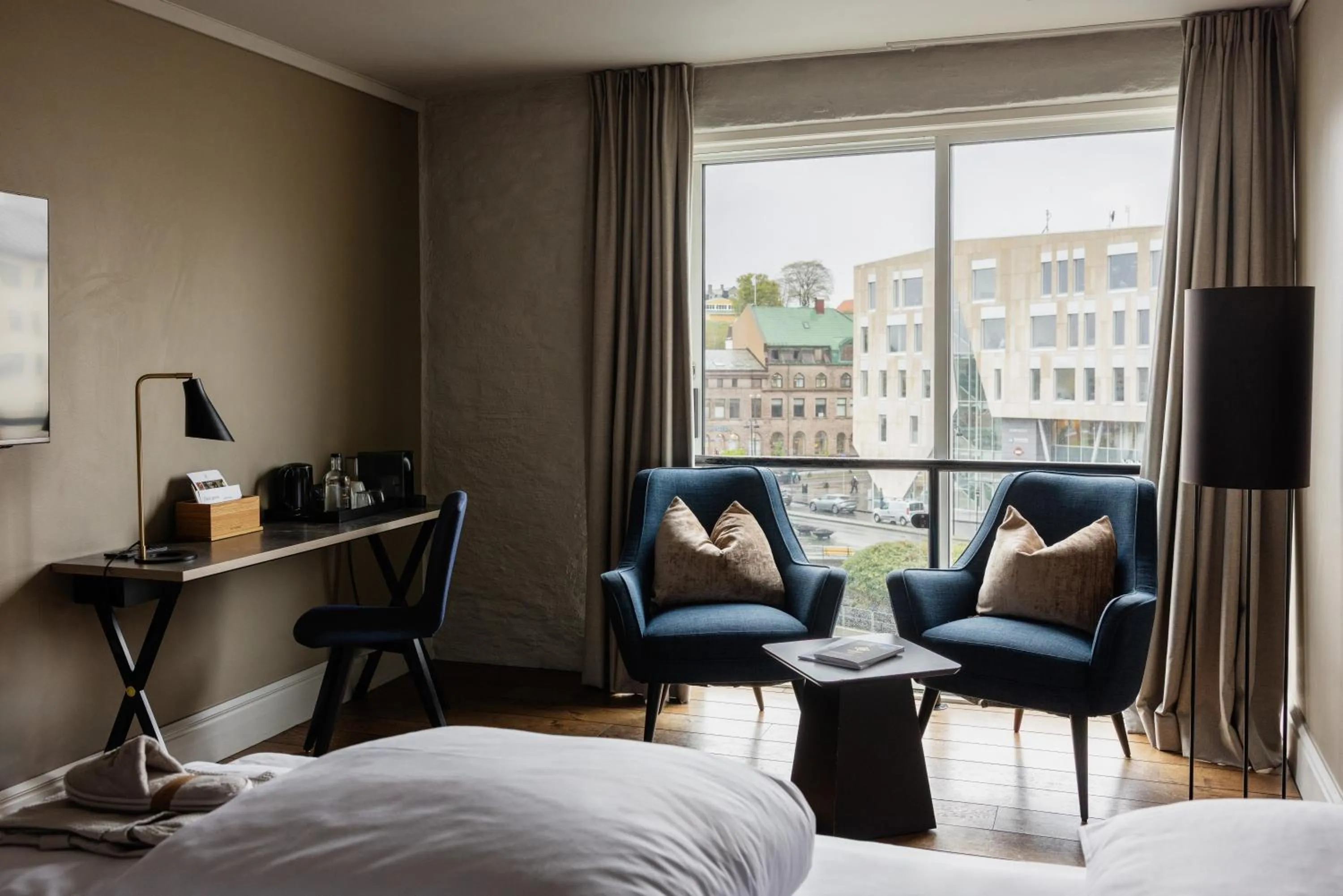 Bed in Hotel Brosundet