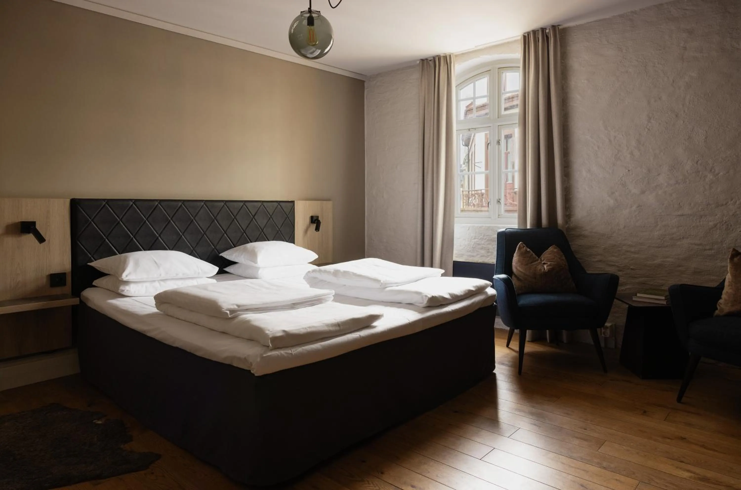 Bed in Hotel Brosundet