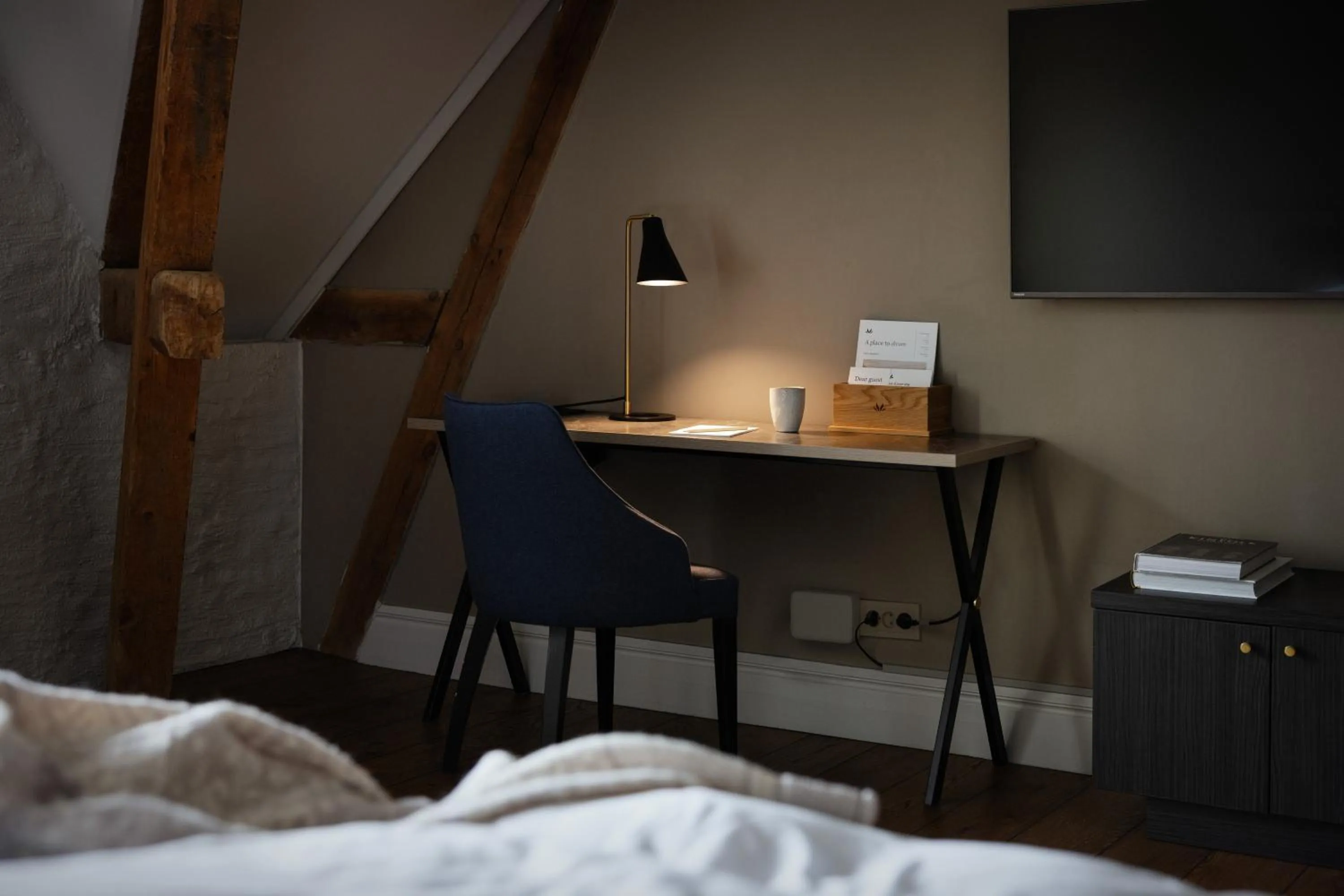 Bed in Hotel Brosundet