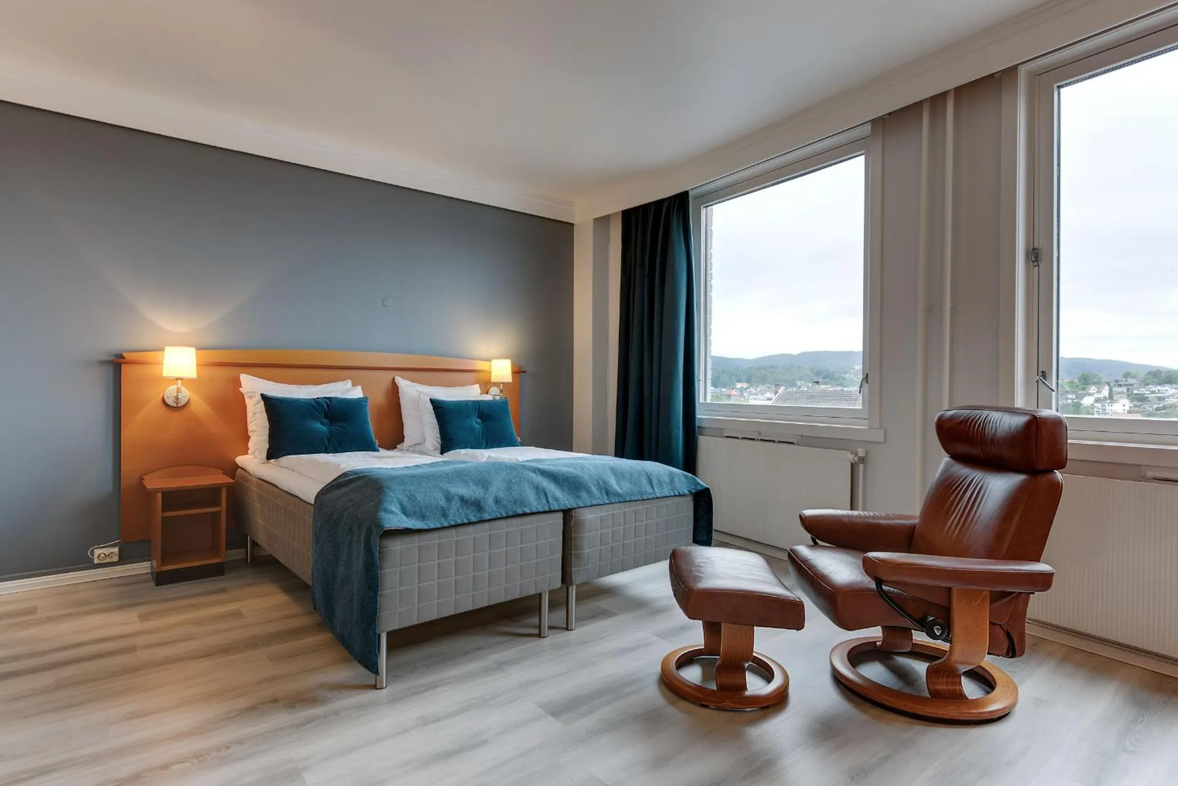 Bed in Hotell Vic Porsgrunn