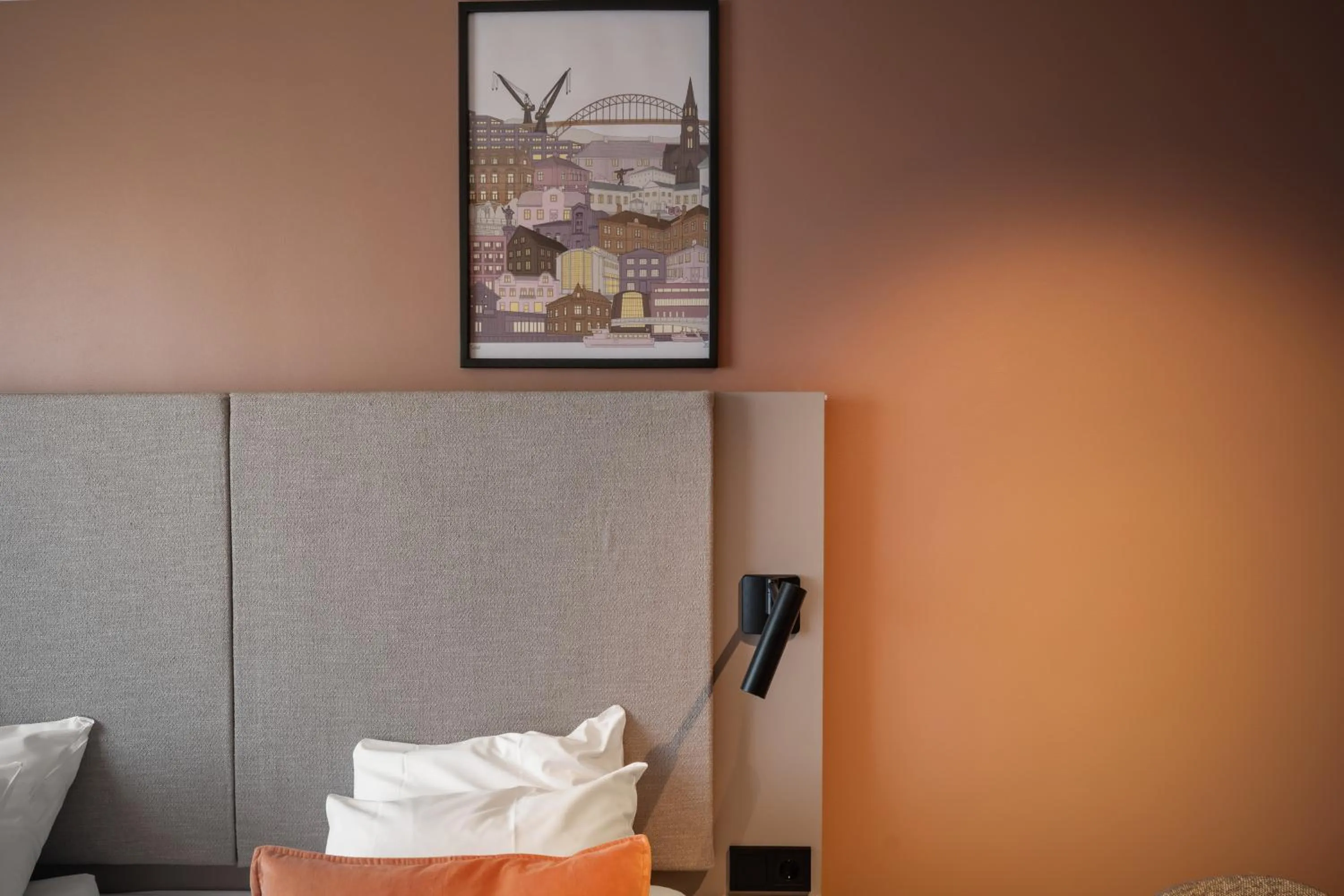 Decorative detail, Bed in Scandic City