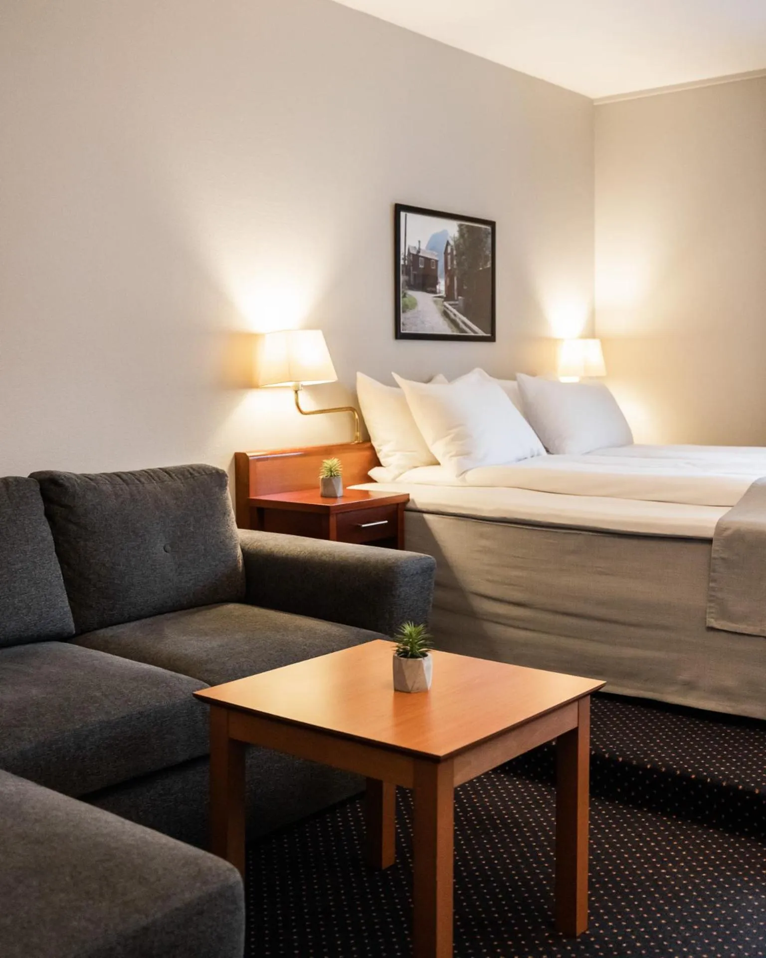 Bed in Frøken Skjolds Hotel Lyngengården