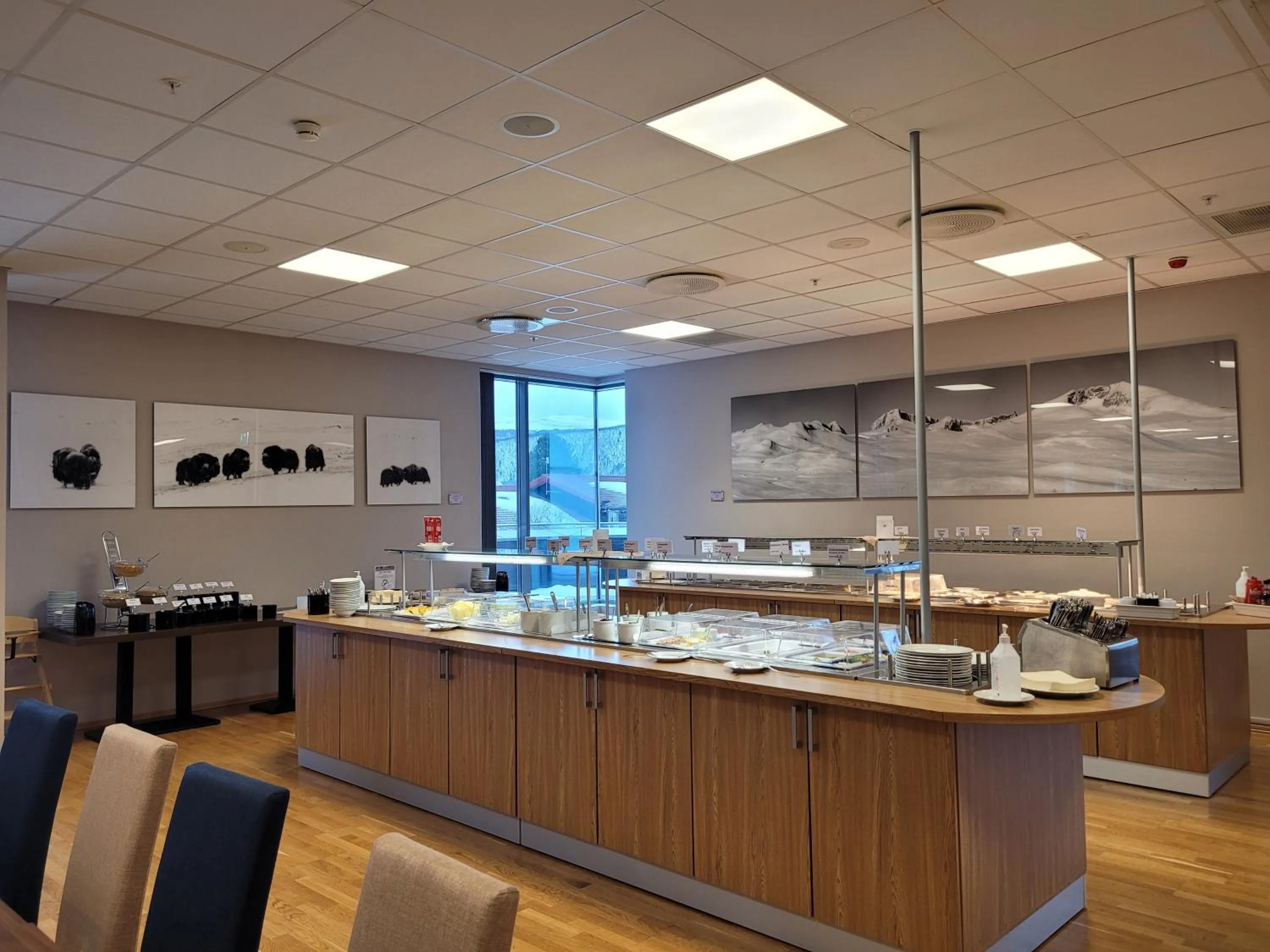 Buffet breakfast in Dombås Hotel