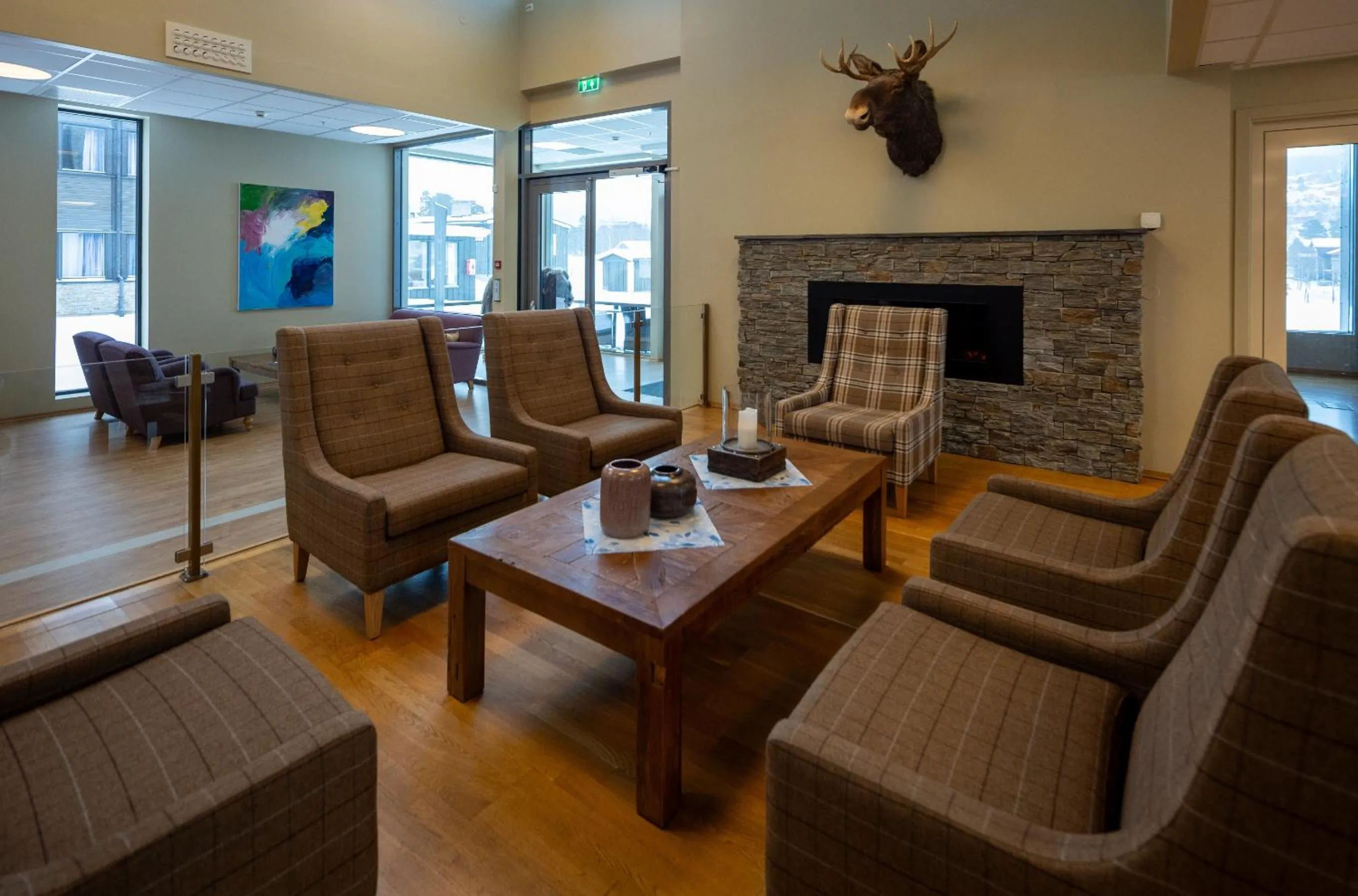 Seating area in Dombås Hotel