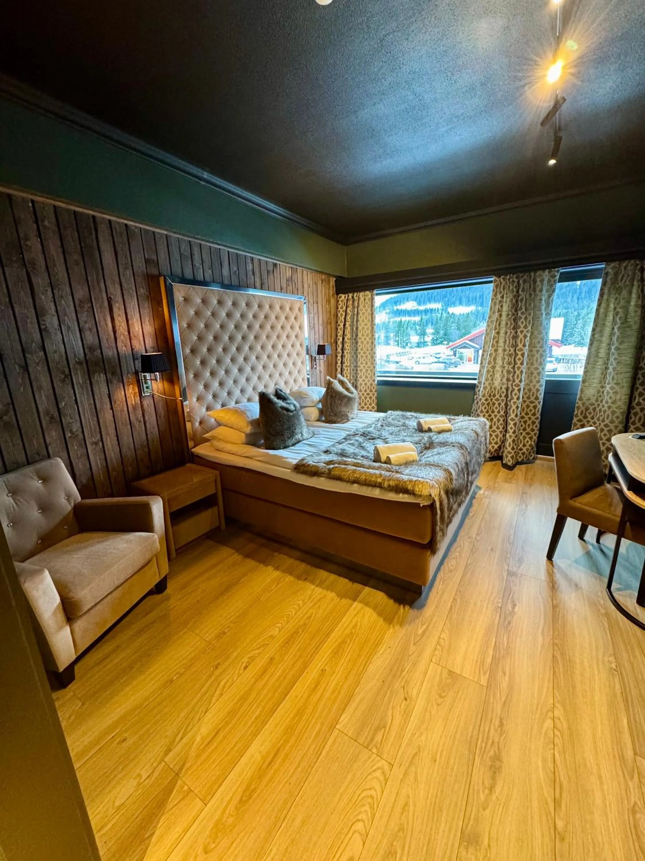 Bedroom, Bed in Skogstad Hotel - Unike Hoteller