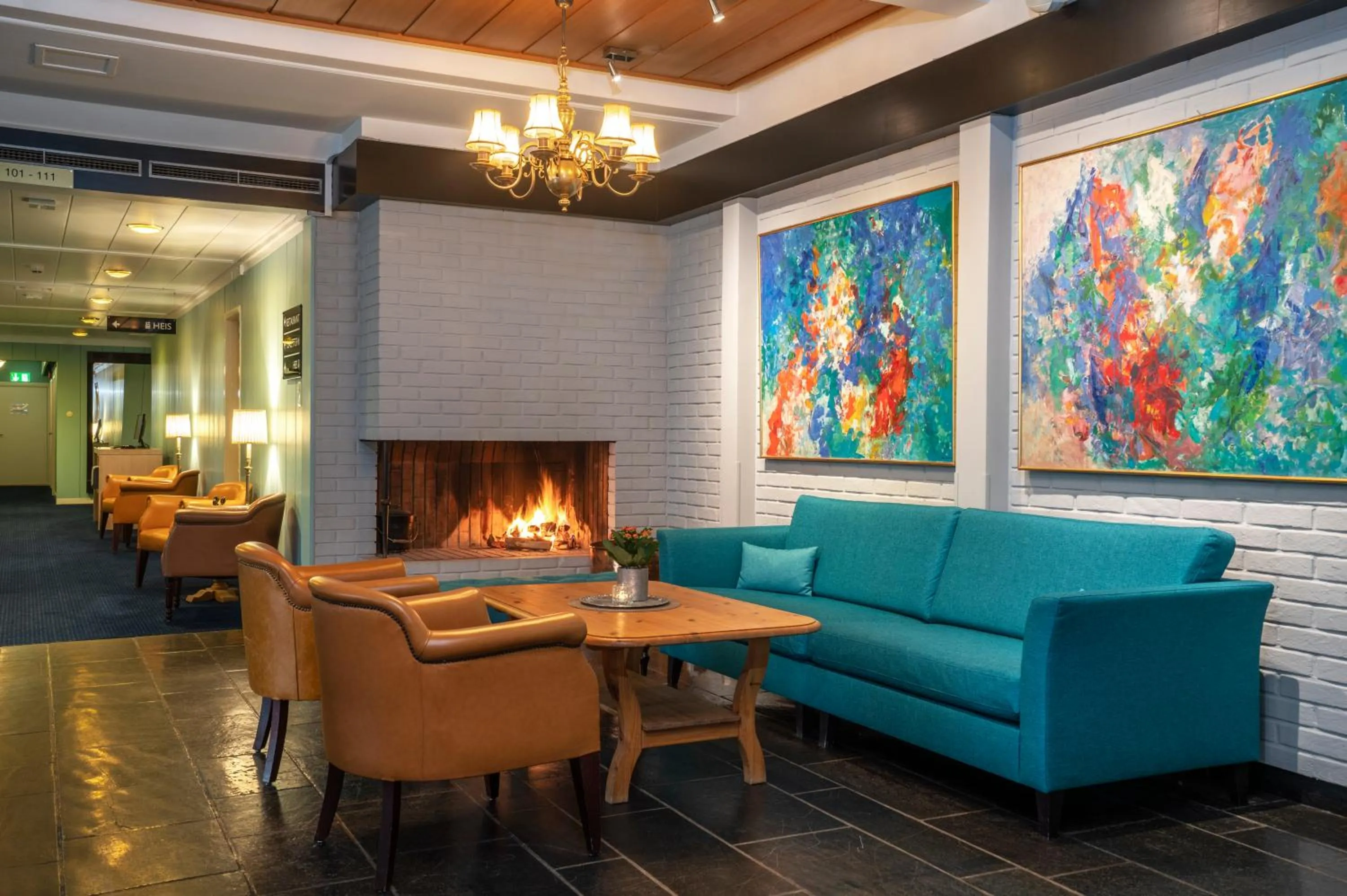 Lobby or reception in Thon Hotel Skeikampen