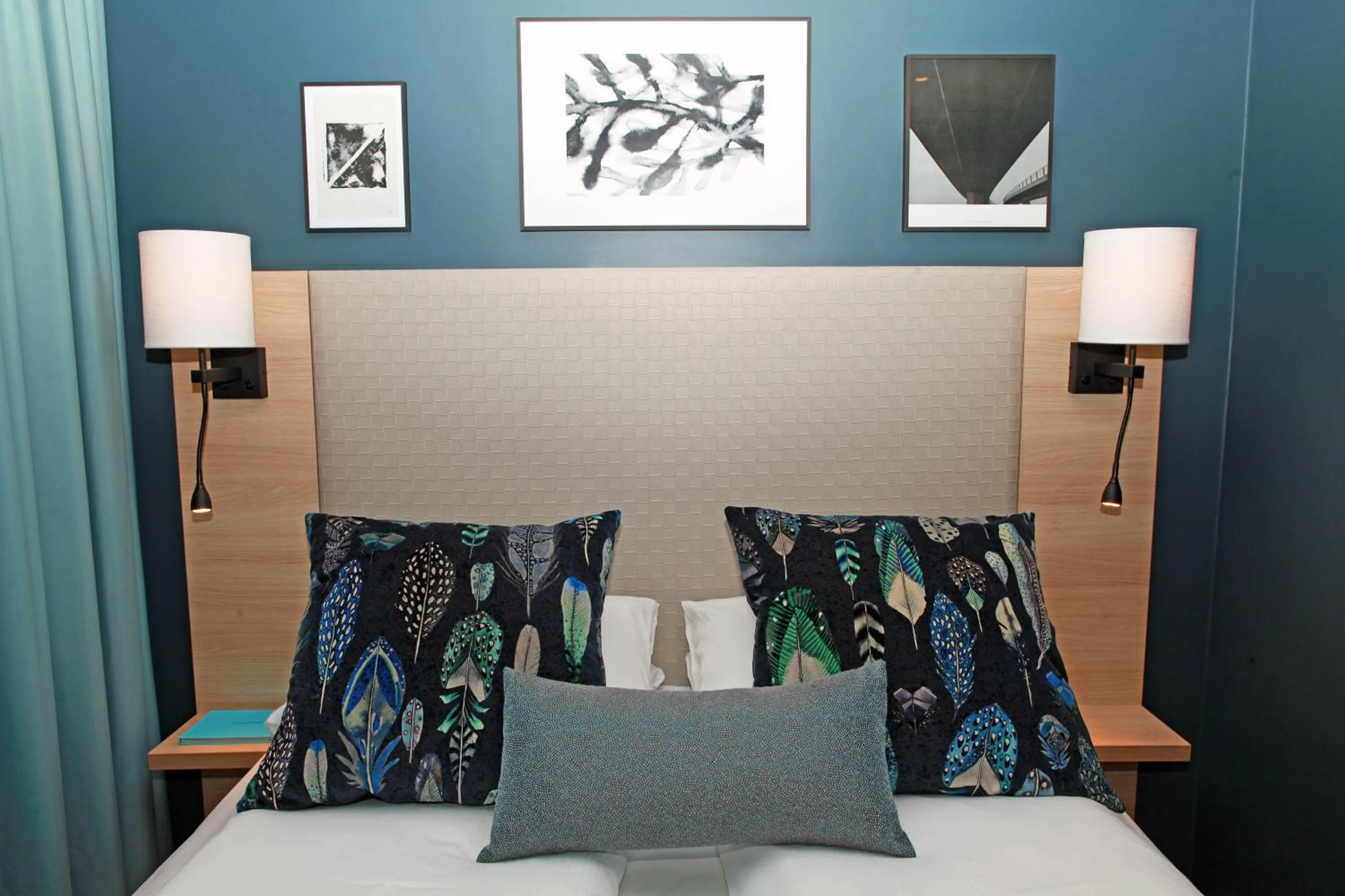 Decorative detail, Bed in Quality Hotel Grand Steinkjer