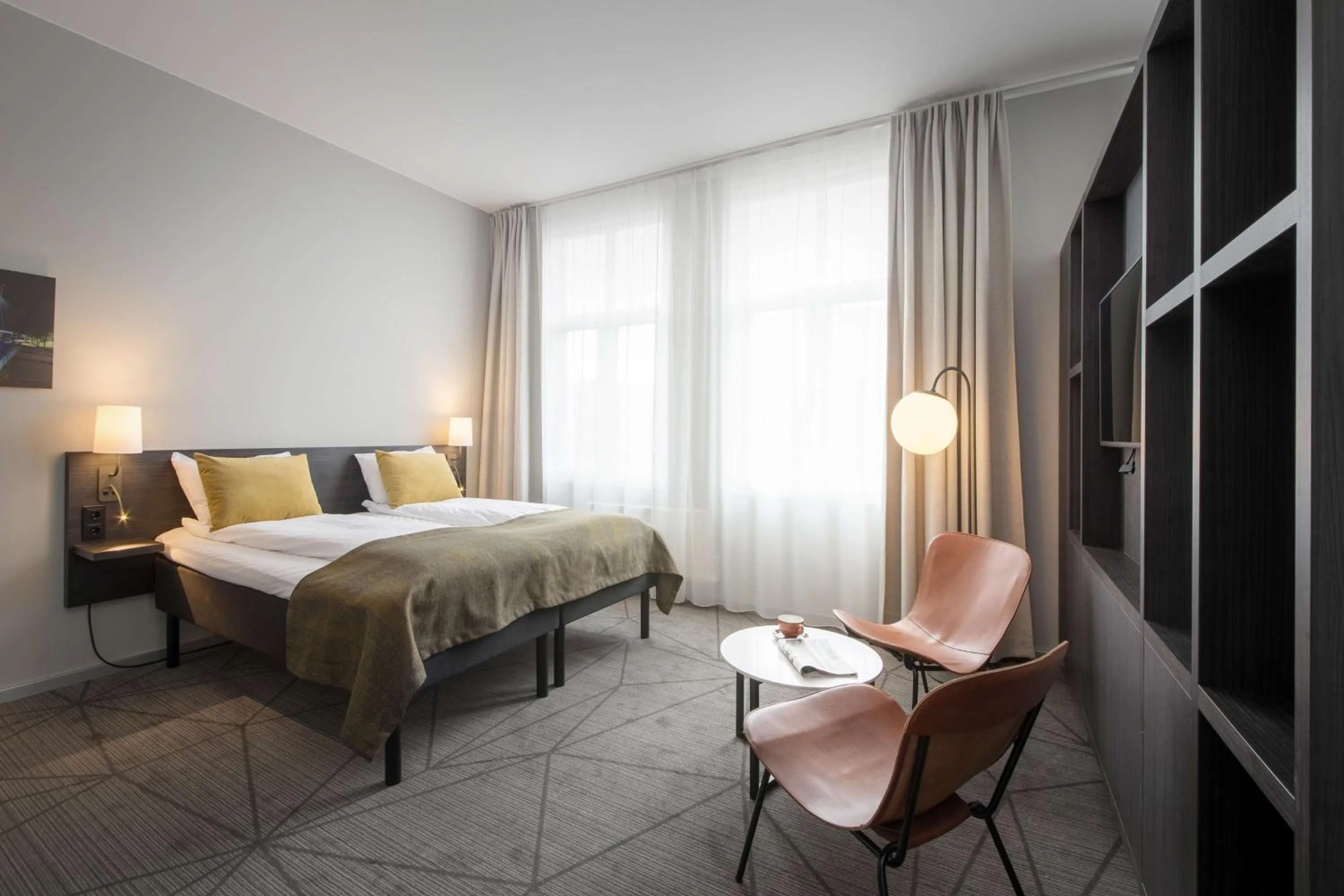 Bedroom, Bed in Scandic Ambassadeur Drammen