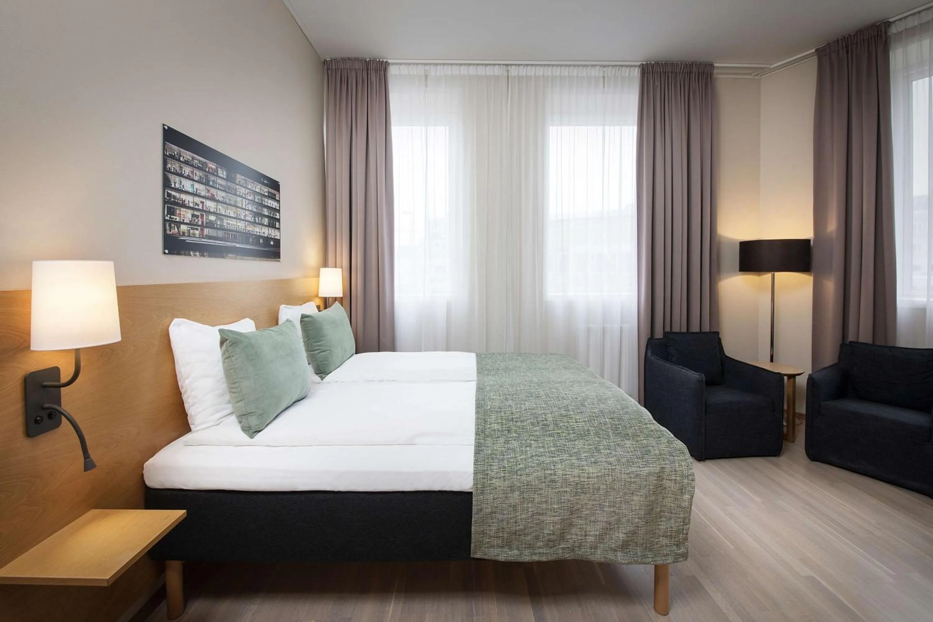 Bedroom, Bed in Scandic Ambassadeur Drammen