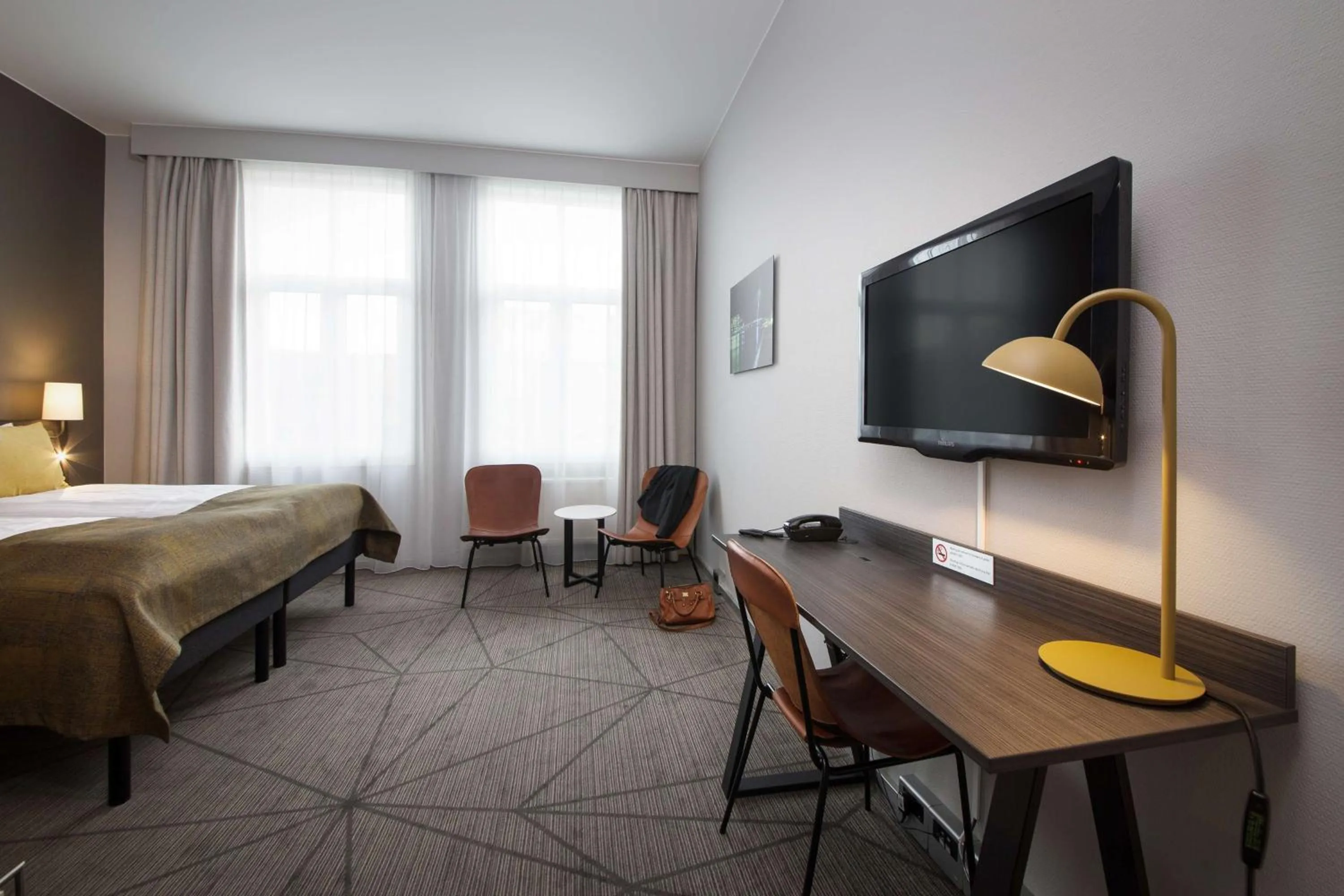 Bedroom, Bed in Scandic Ambassadeur Drammen