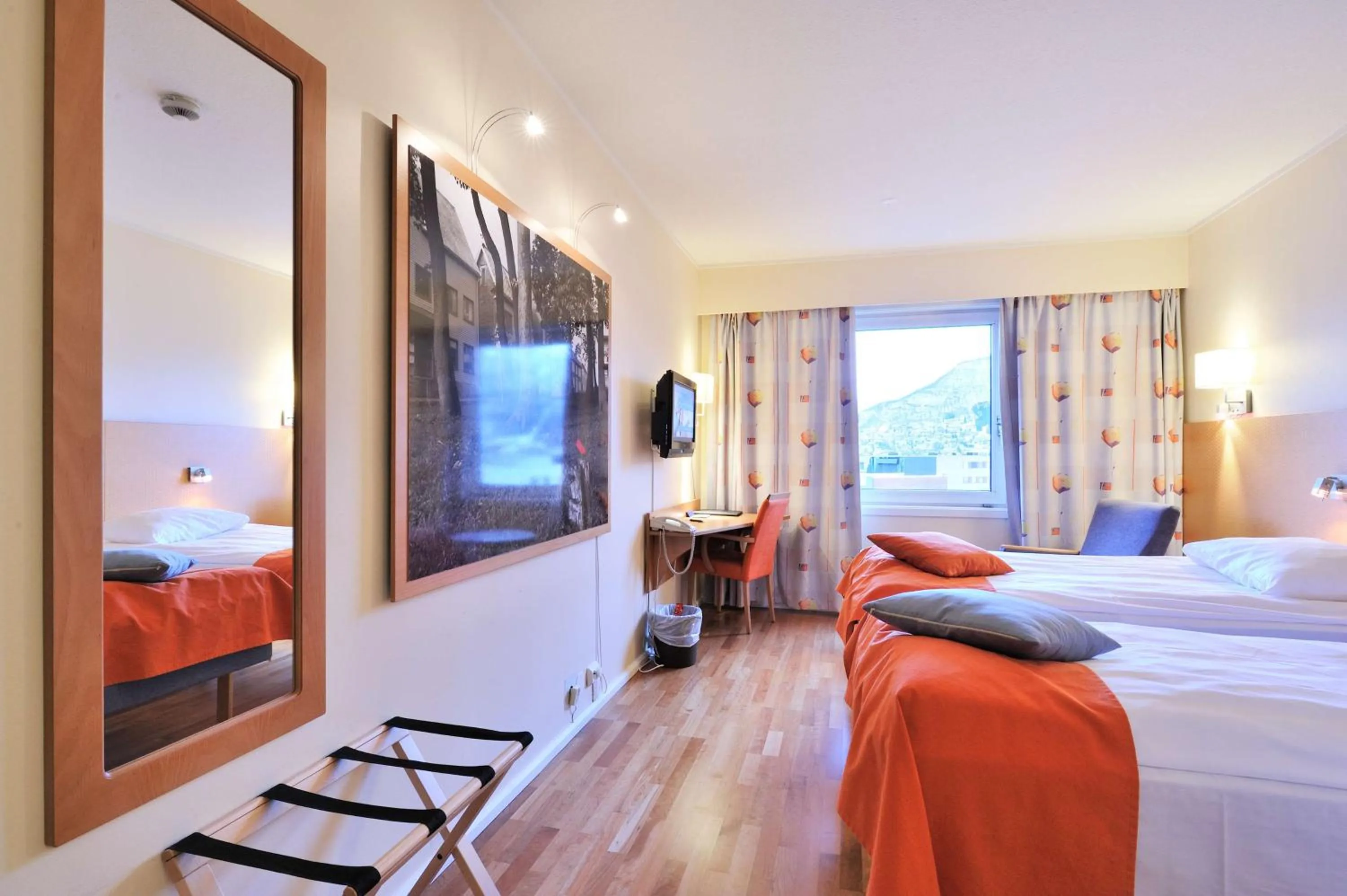 Photo of the whole room, Bed in Scandic Grand Tromsø