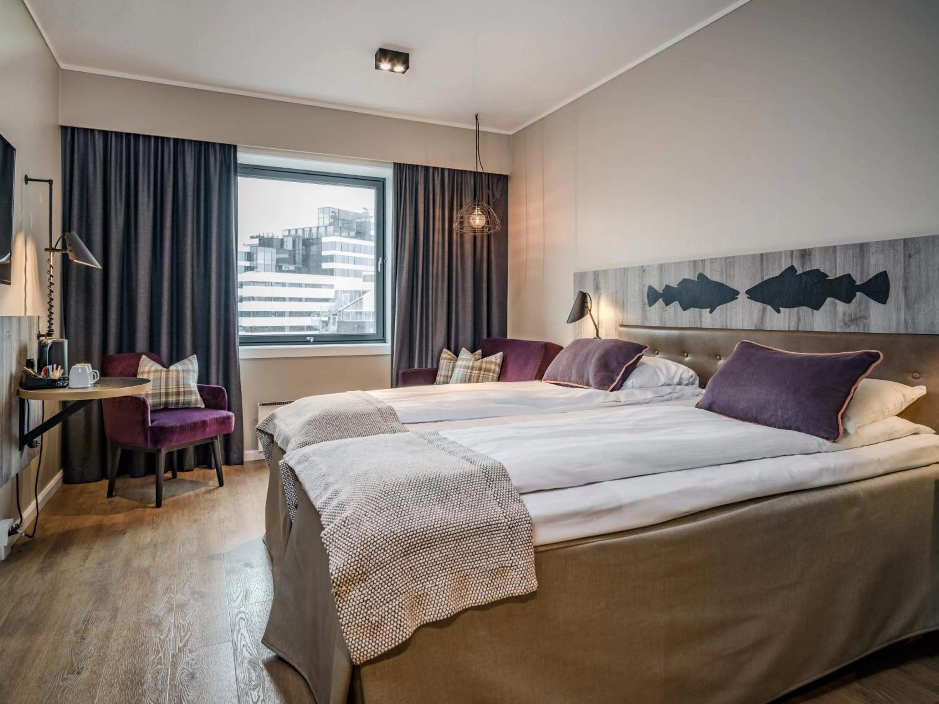 Photo of the whole room, Bed in Quality Hotel Grand Tromsø