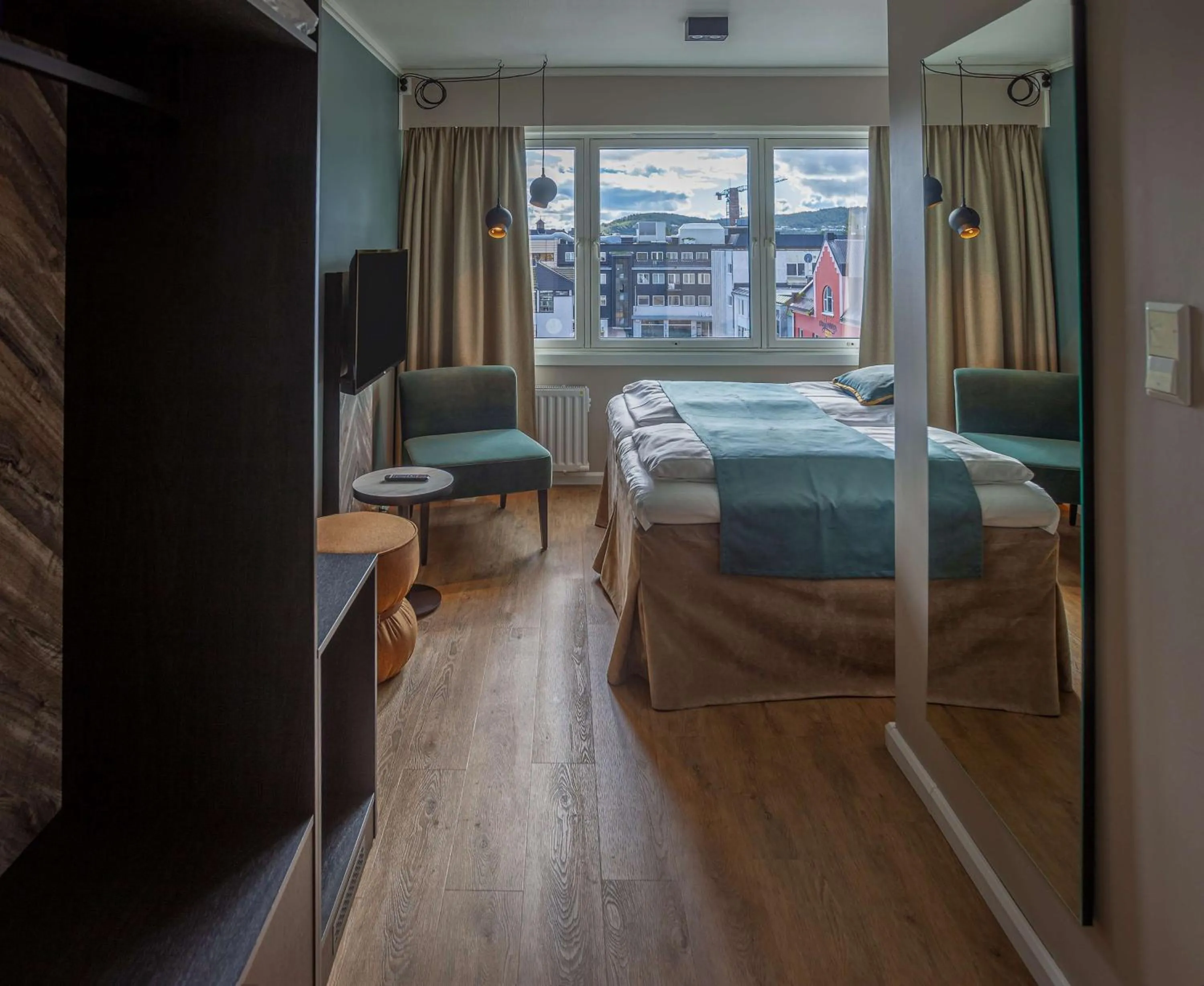 Bedroom, Bed in Scandic Harstad